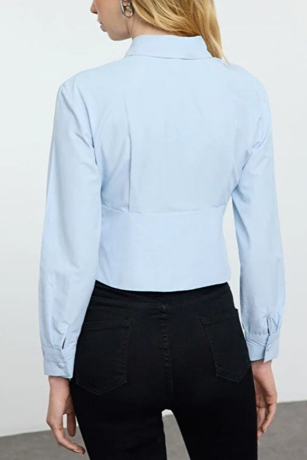Waist-Sit Woven Shirt