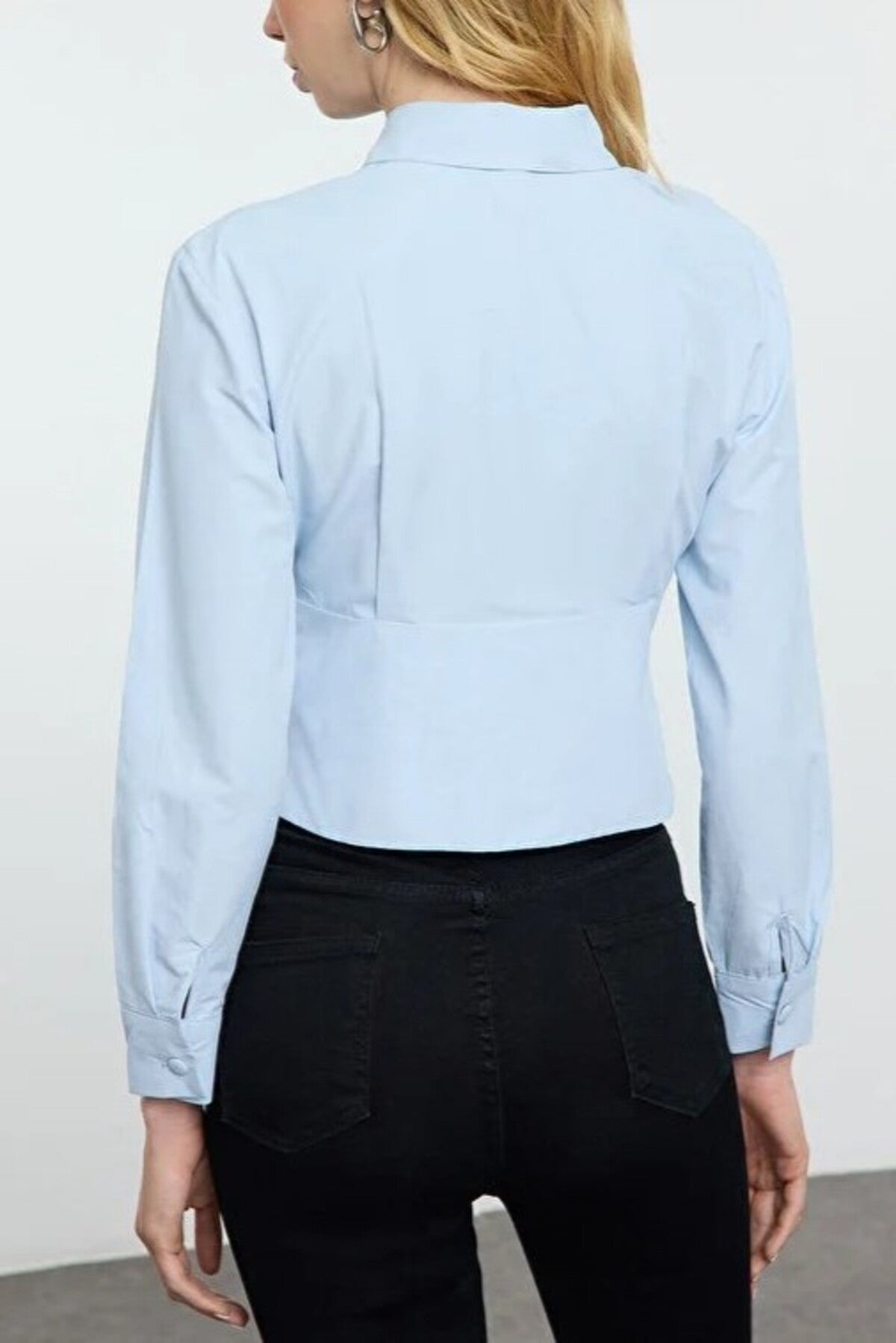 Waist-Sit Woven Shirt