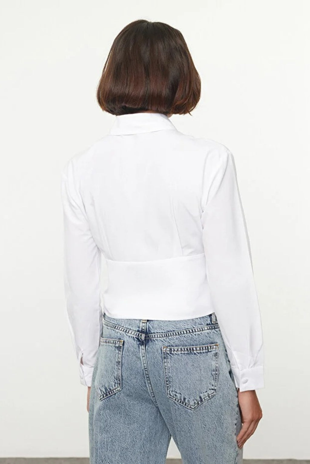 Waist-Sit Woven Shirt