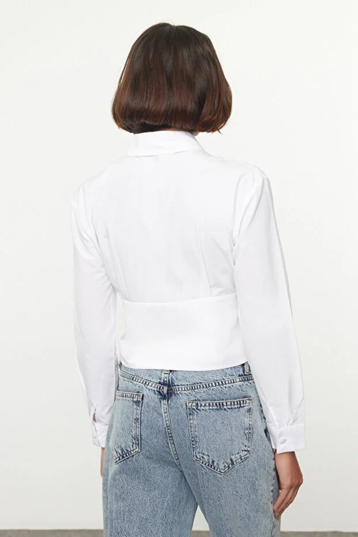 Waist-Sit Woven Shirt