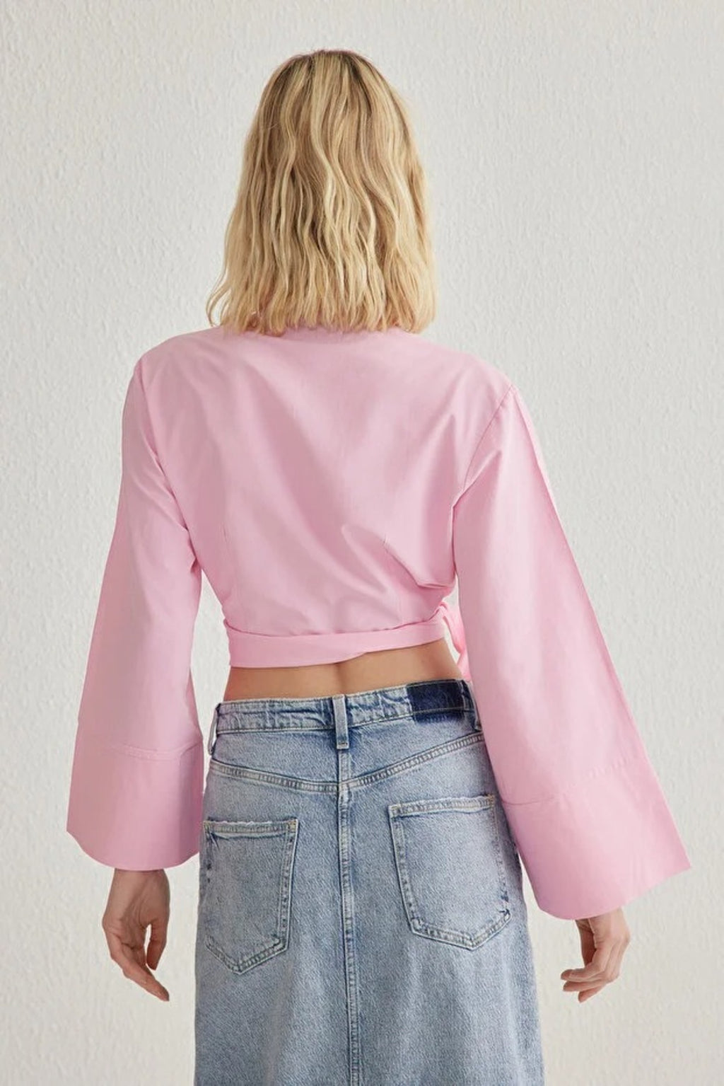 Regular Fit Woven Shirt with Tie Detail