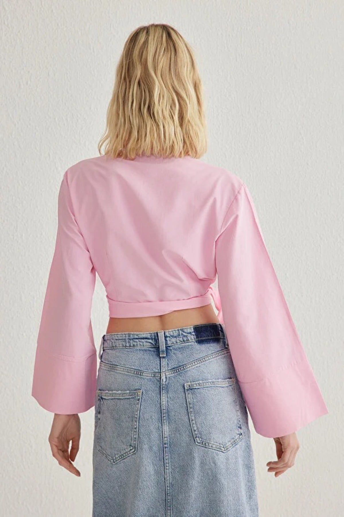 Regular Fit Woven Shirt with Tie Detail