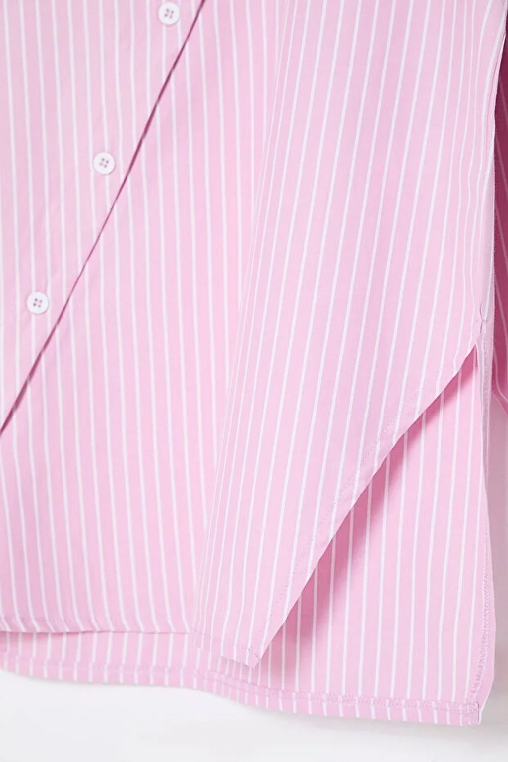 Striped Woven Shirt with Collar Detail