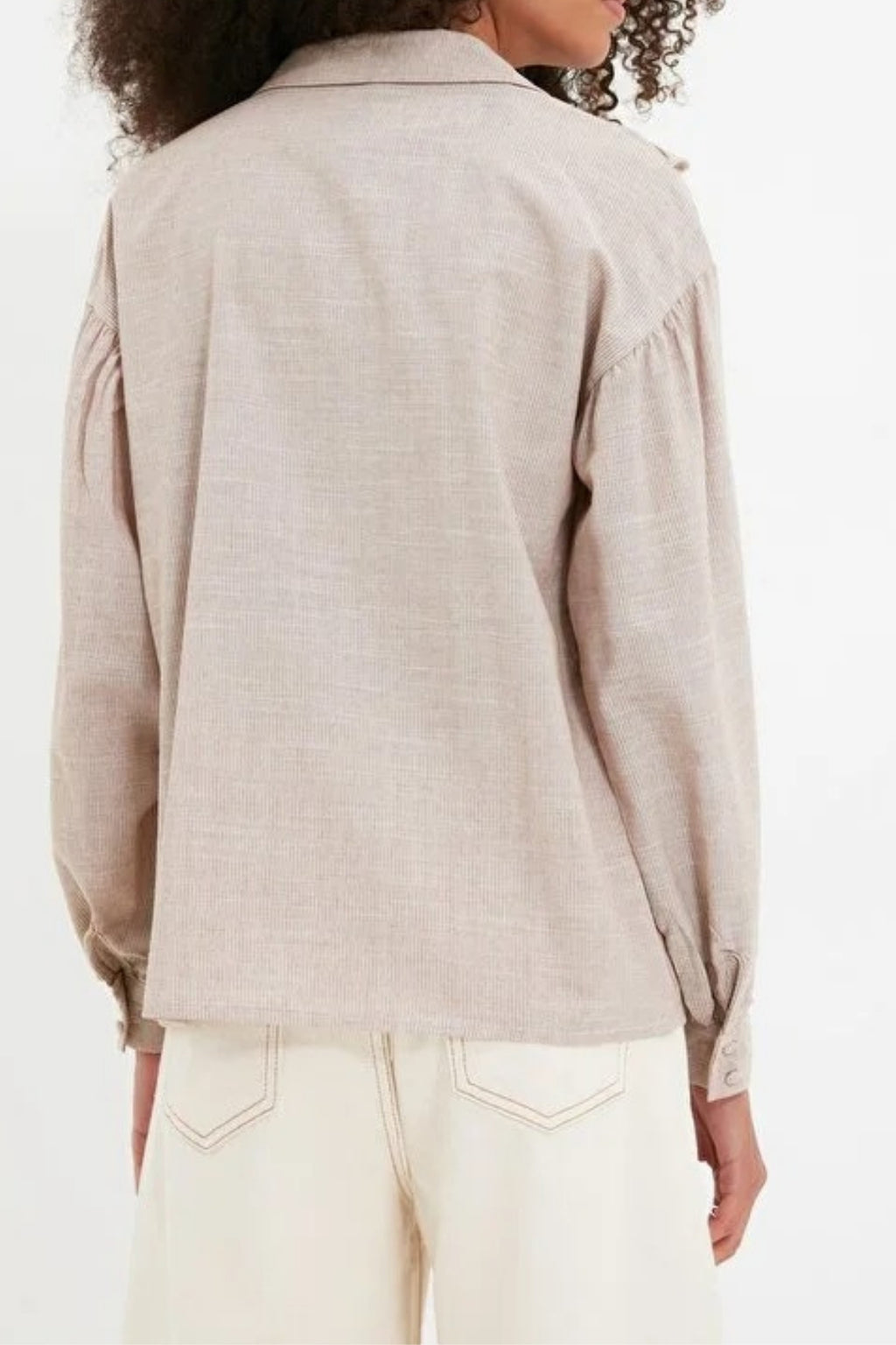 Ruffled Woven Shirt