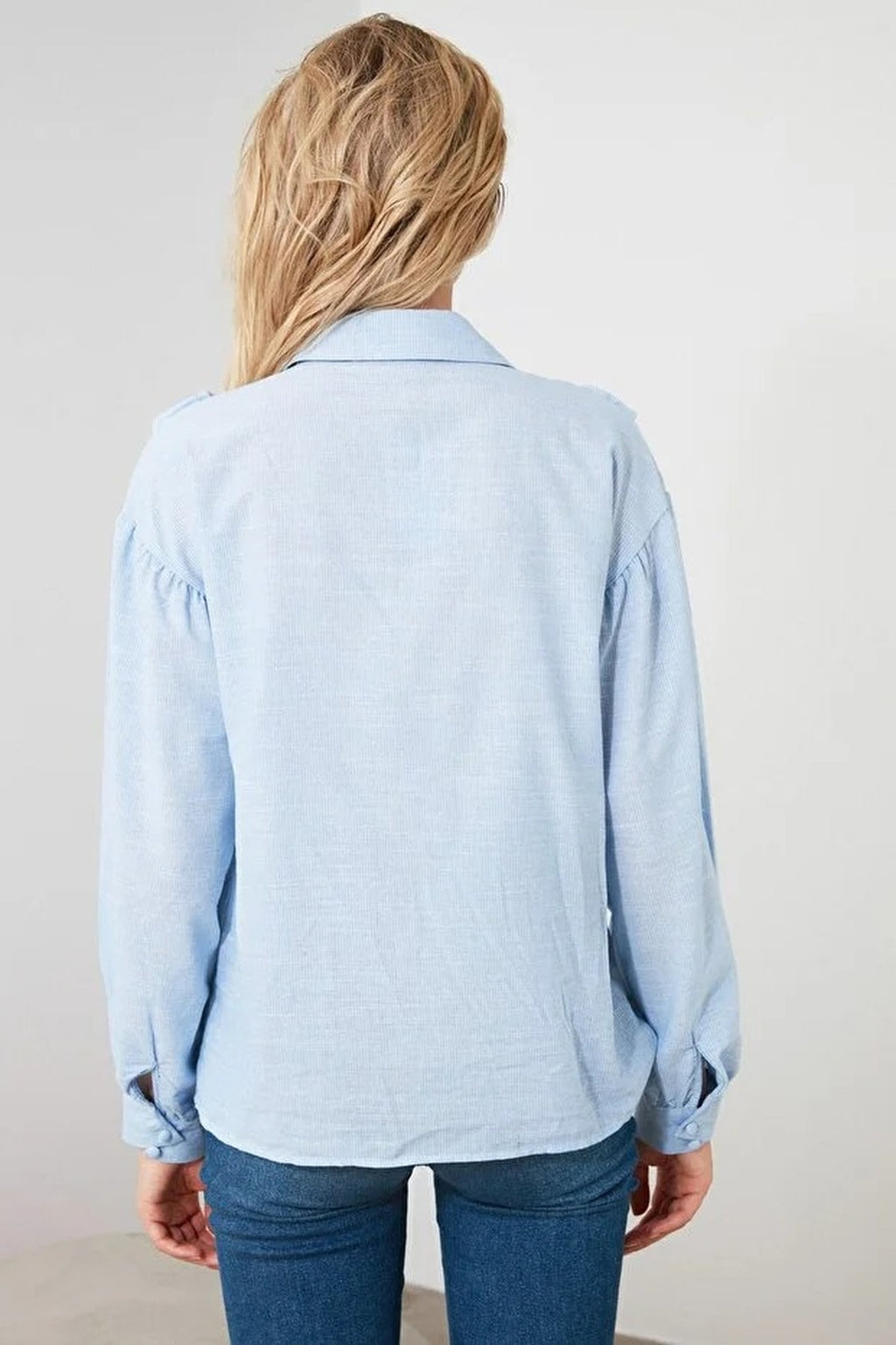 Ruffled Woven Shirt