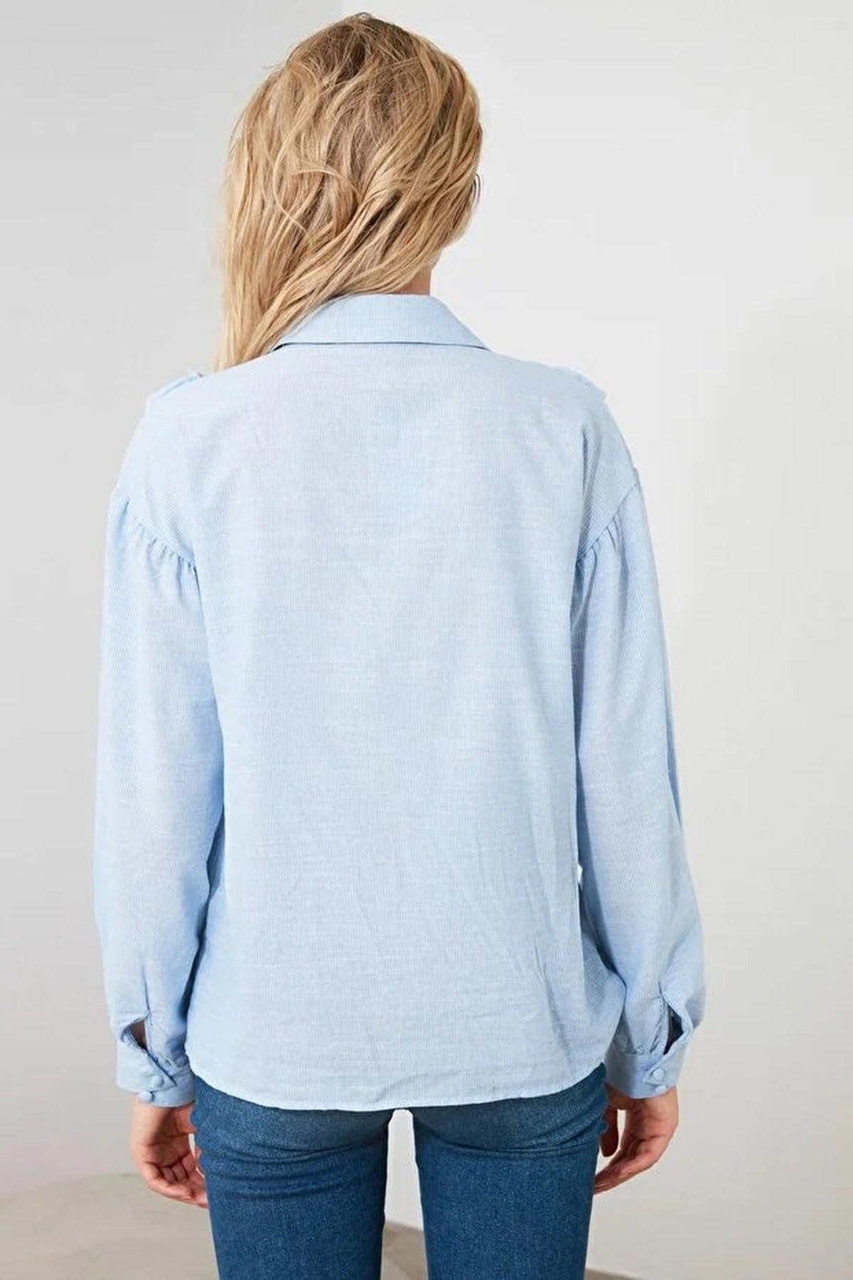 Ruffled Woven Shirt