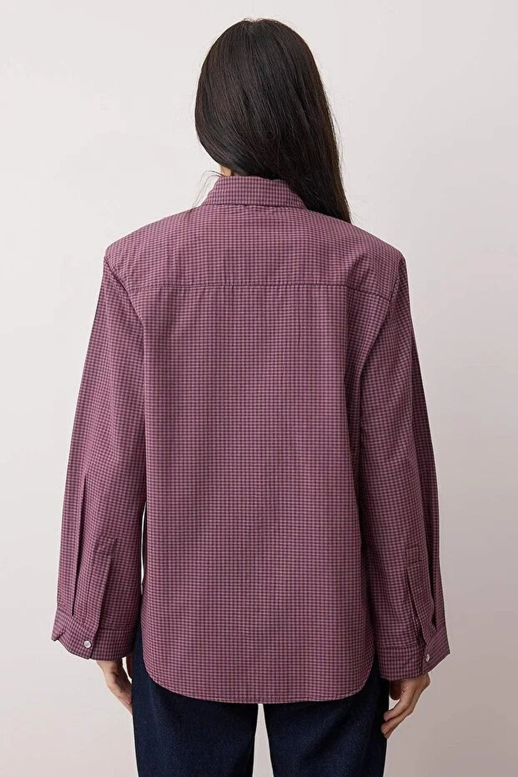 Padded Wide Cuffed Oversize Shirt