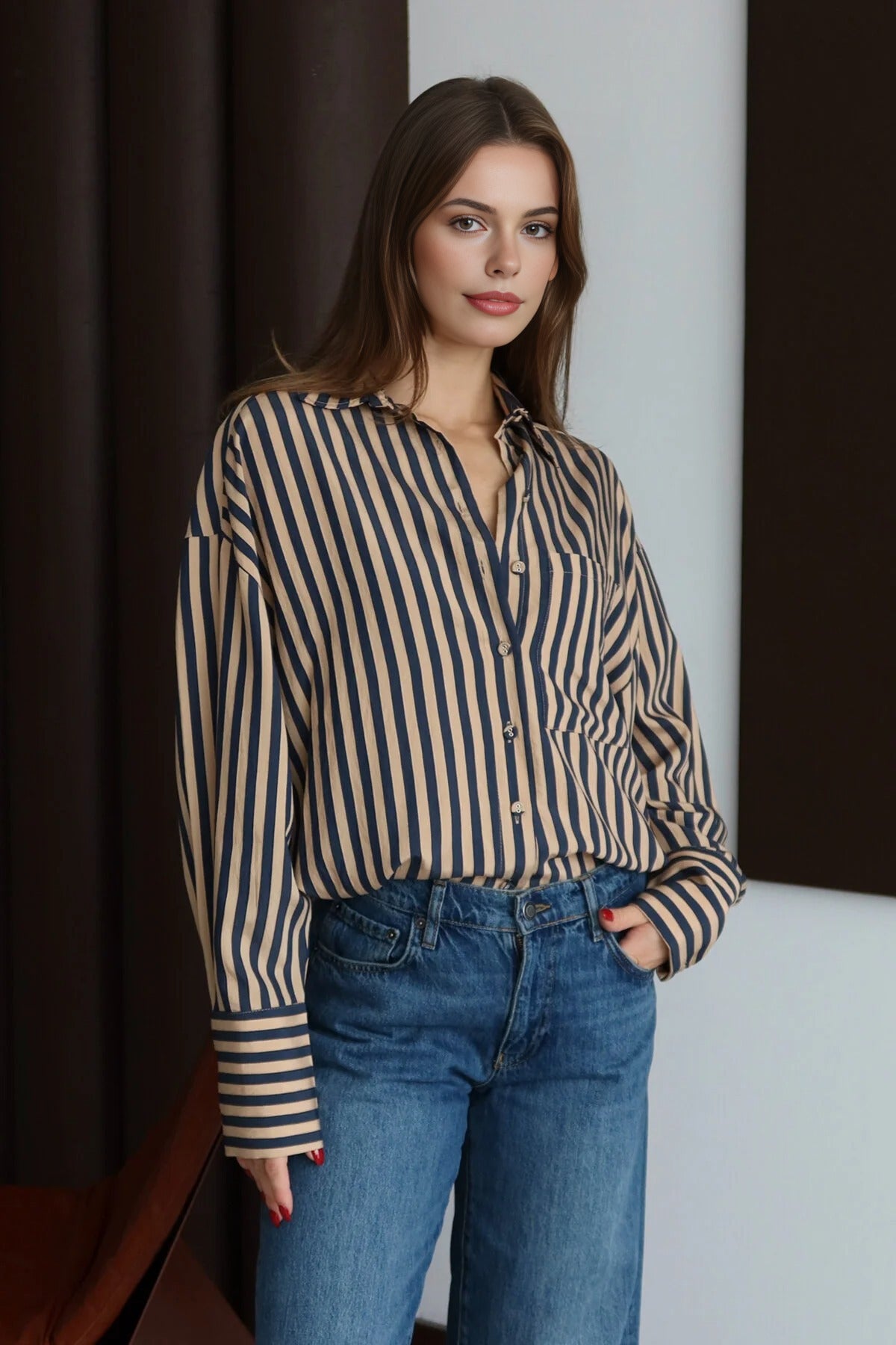 Striped Oversize Shirt