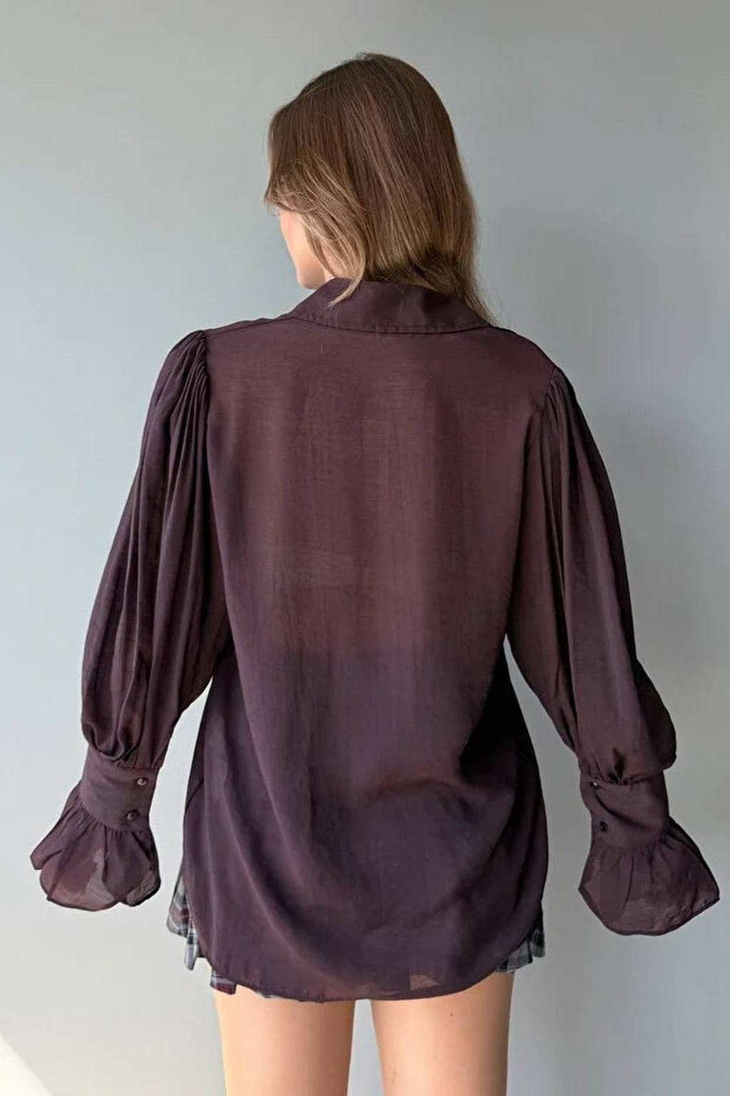 Transparent Soft Feel Boho Shirt with Tie Detail