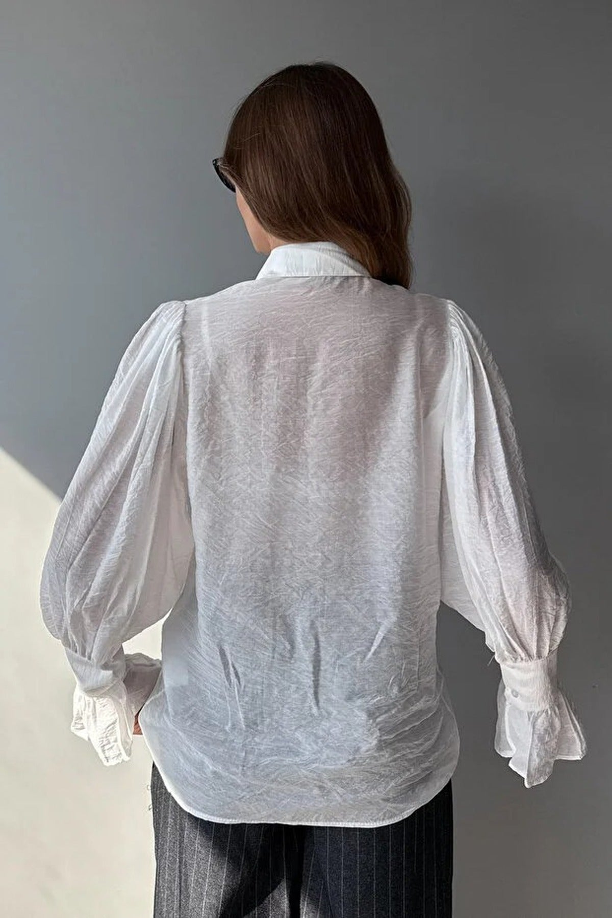 Transparent Soft Feel Boho Shirt with Tie Detail