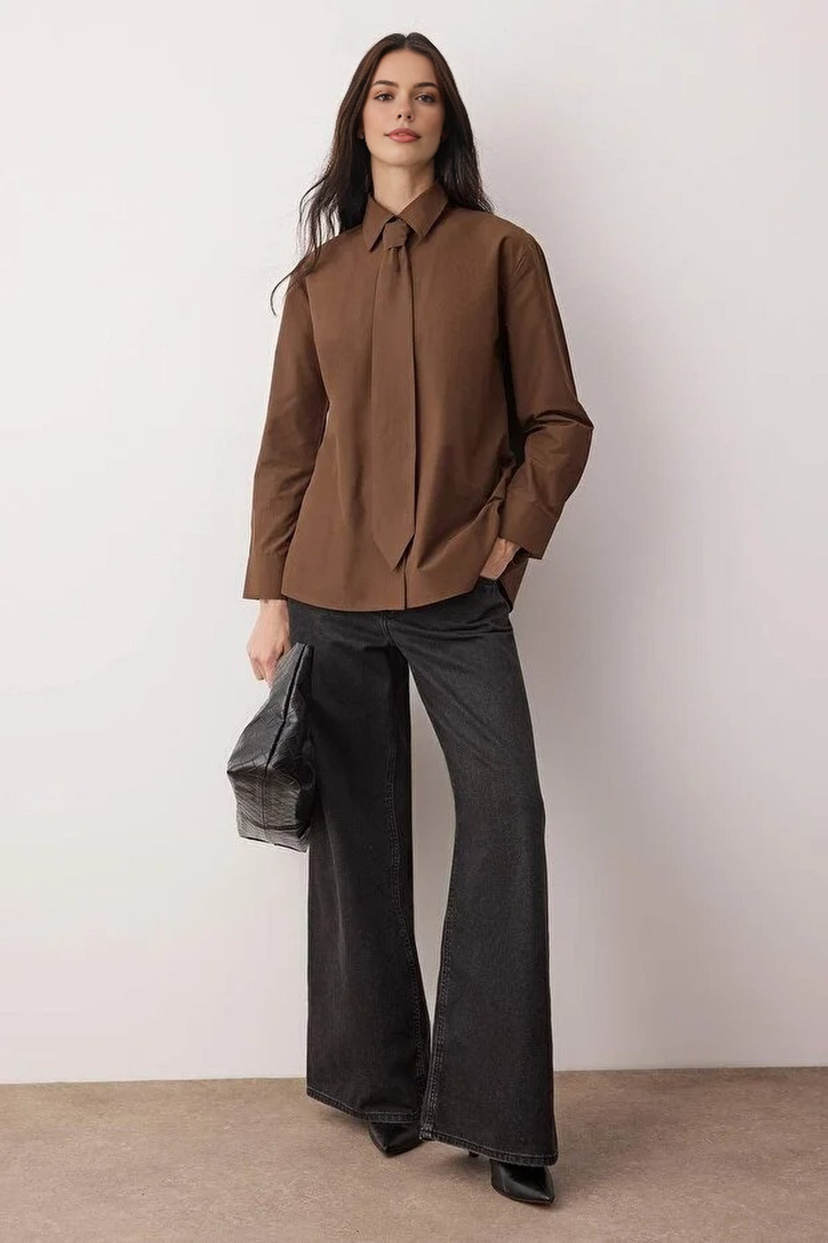 Shirt with Tie Detail