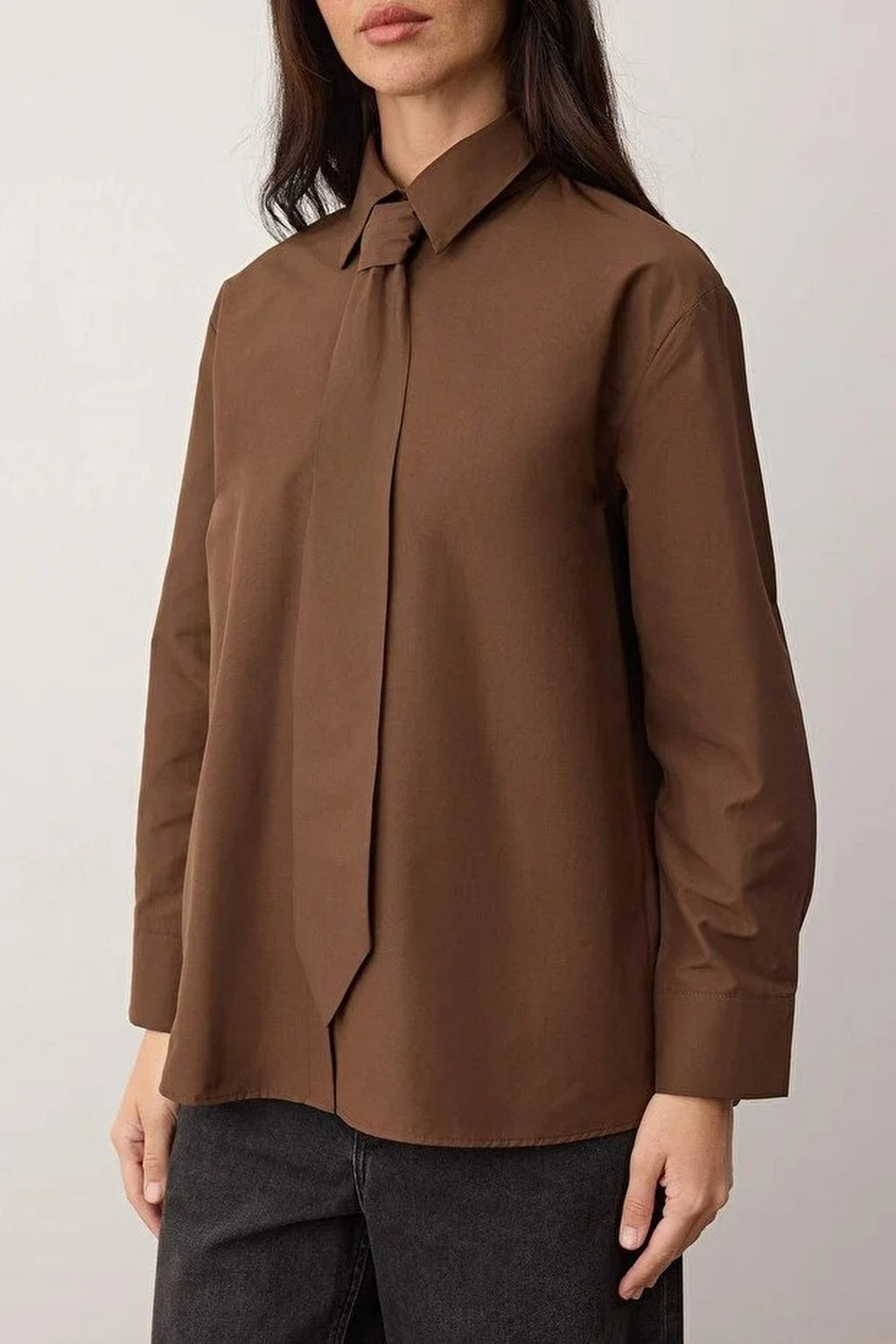 Shirt with Tie Detail