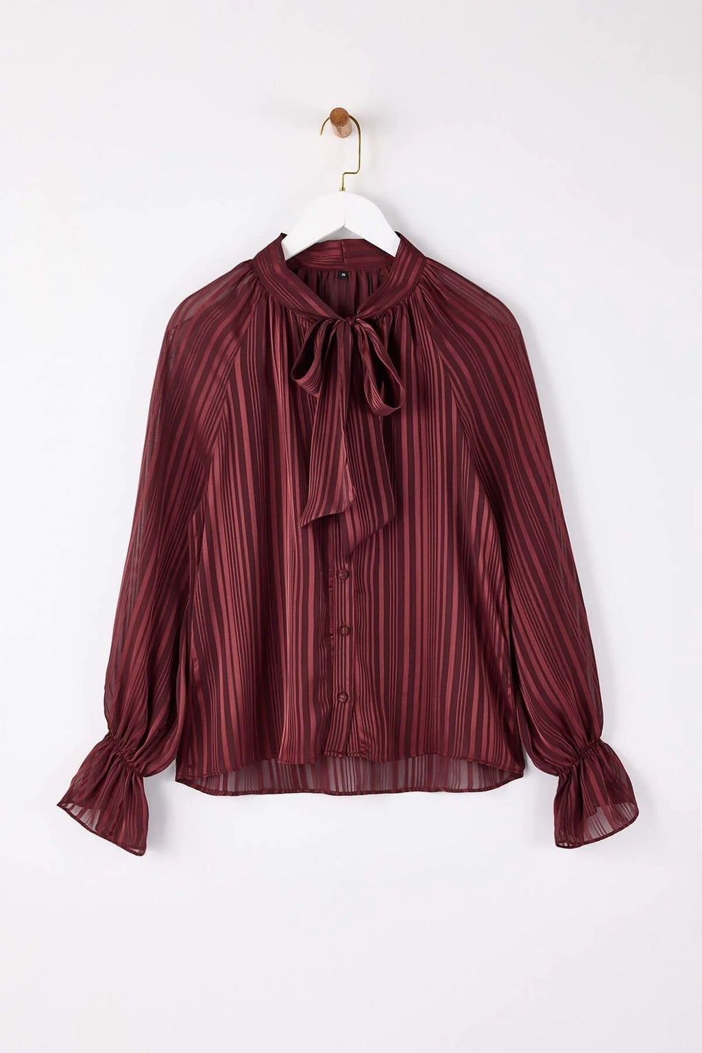 Shirt with Scarf Detail