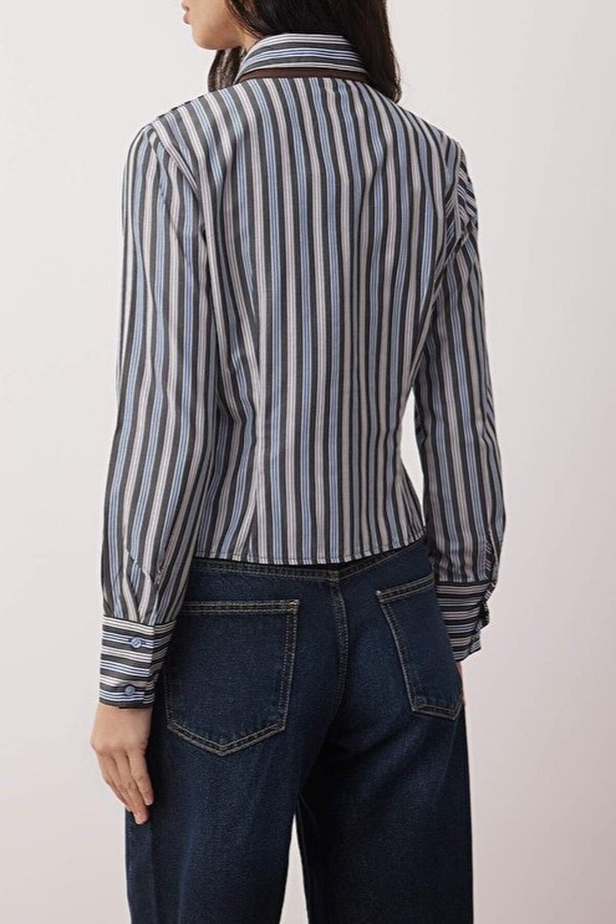 Striped Shirt with Tie