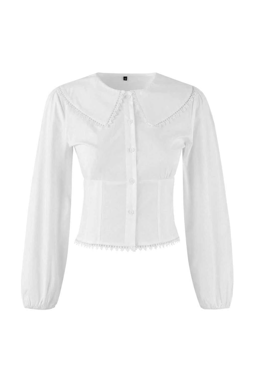 Poplin Shirt with Collar Detail