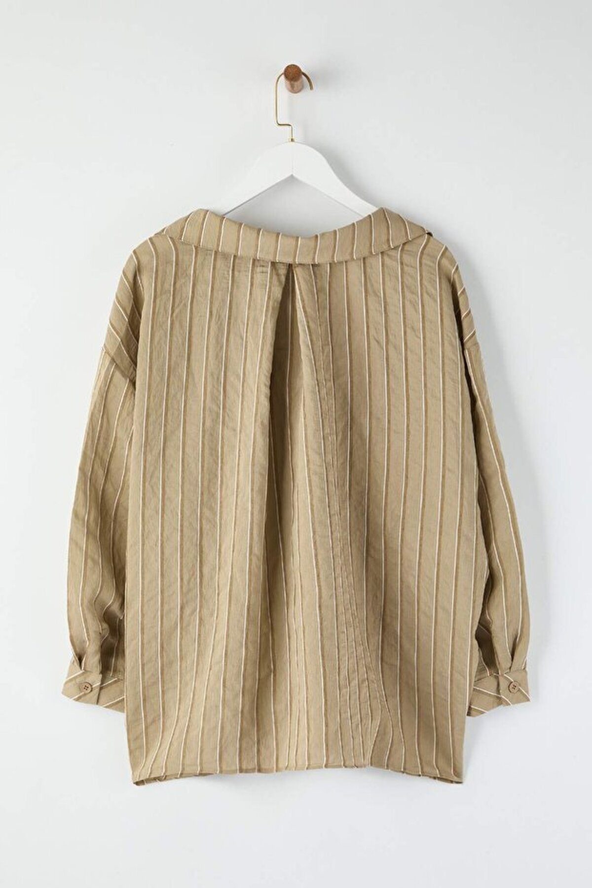 Striped Oversize Textured Shirt