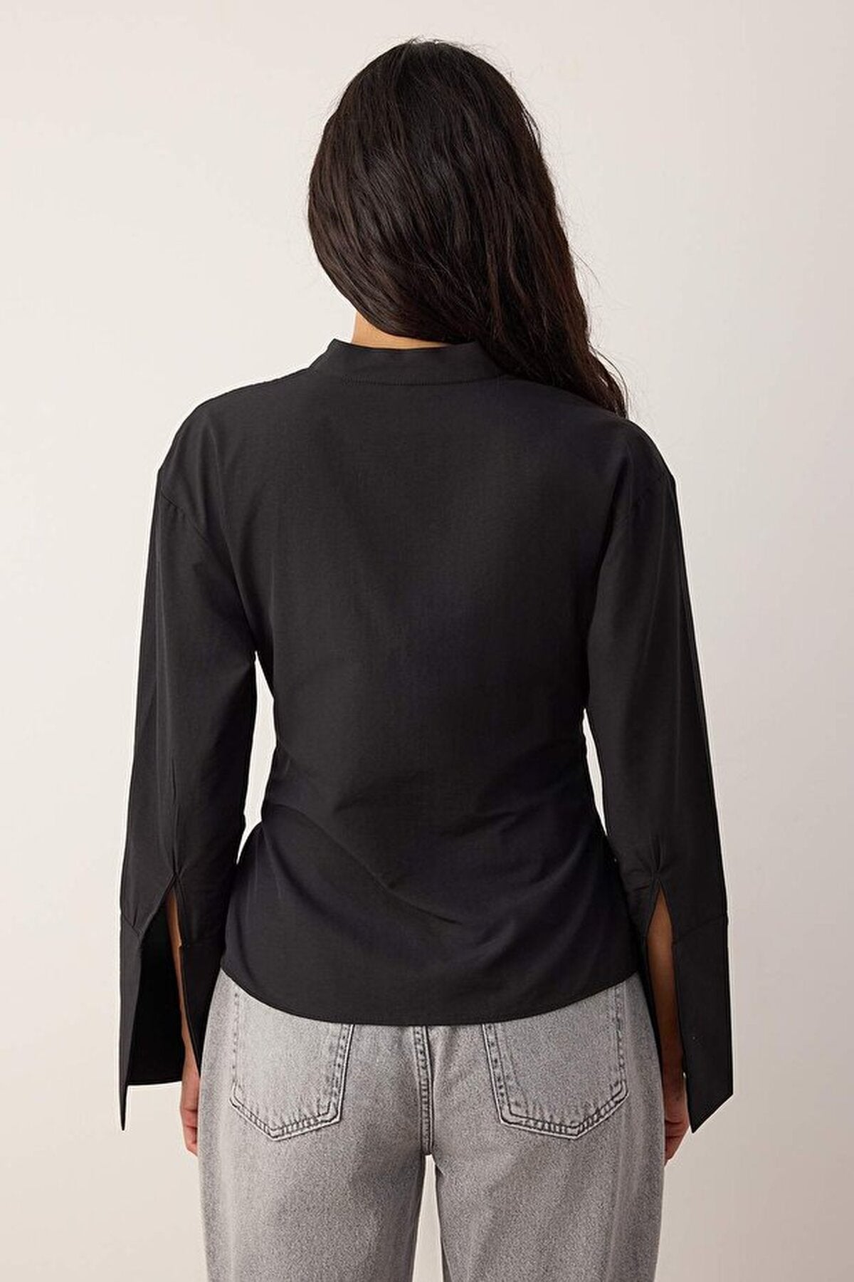 Belted & Snap-Front Adjustable Shirt