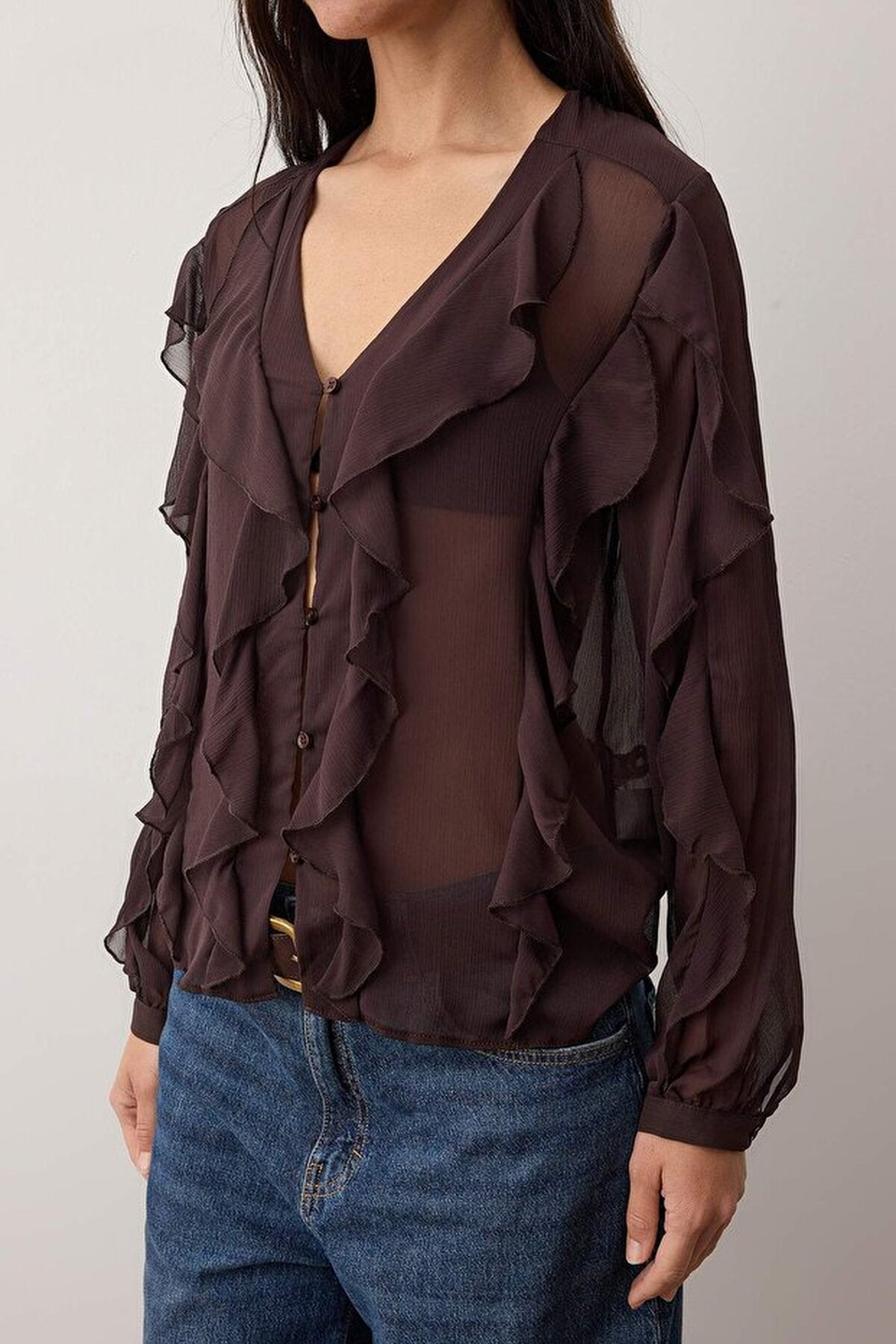 Ruffled Boho Shirt