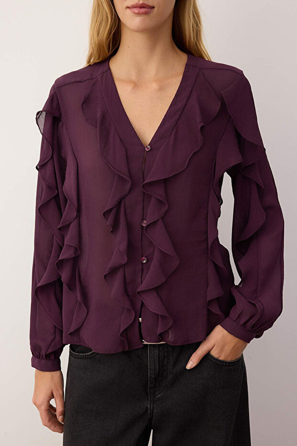 Ruffled Boho Shirt