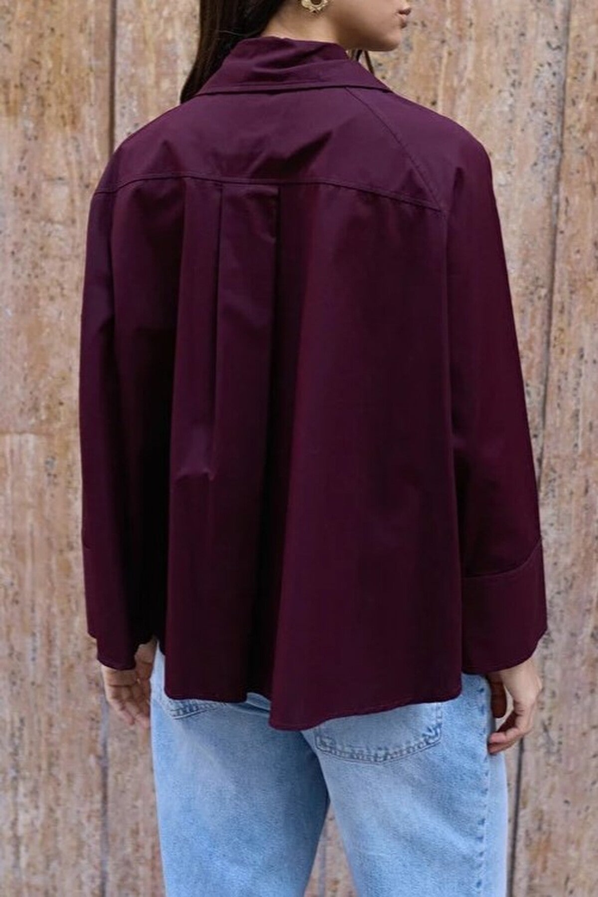 Closure Detail 100% Cotton Woven Shirt