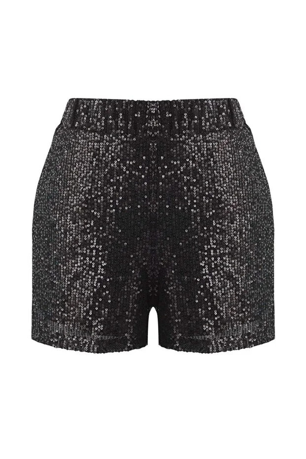 Flowy Elastic Waist Sequin Short