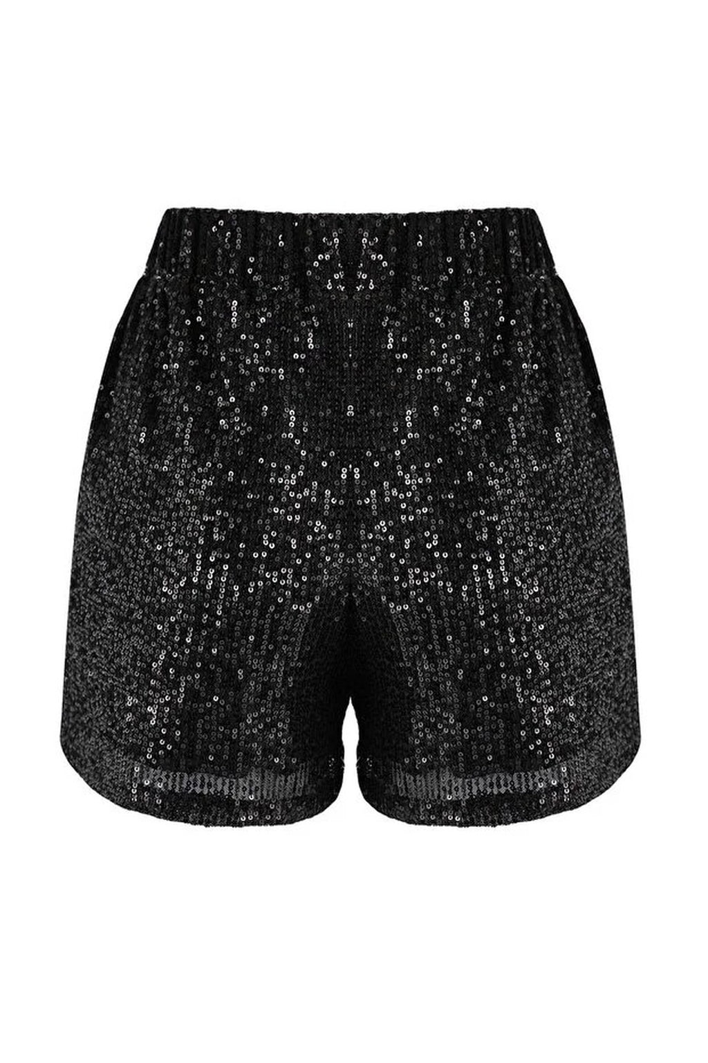 Flowy Elastic Waist Sequin Short