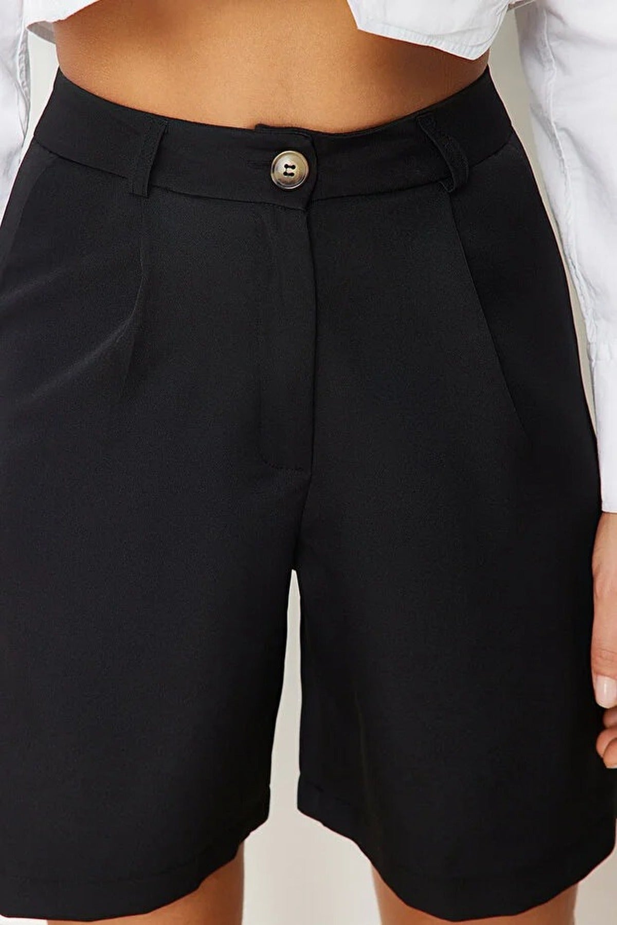 Regular Woven Shorts with Pockets