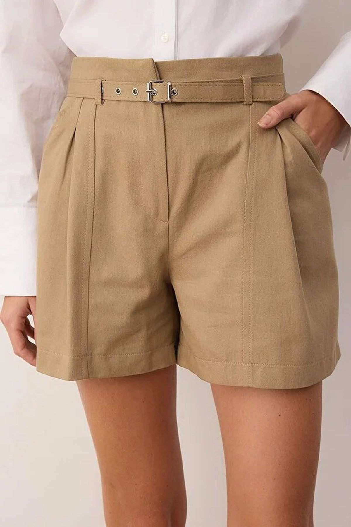 Cotton Belted City Boy Shorts