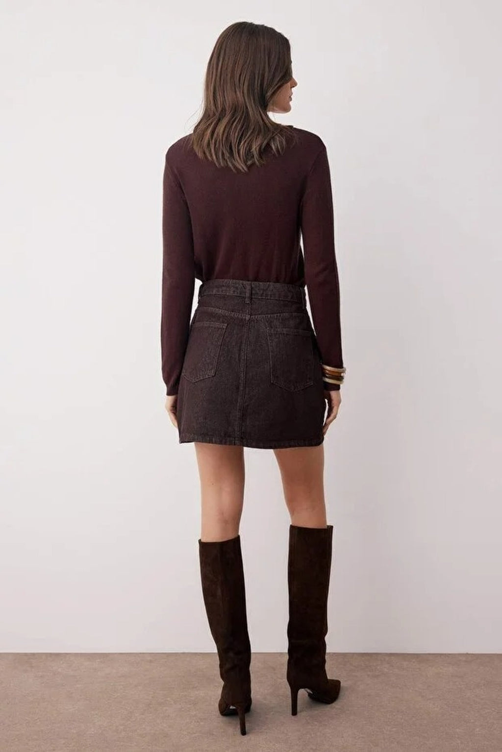 Mini Basic Denim Skirt