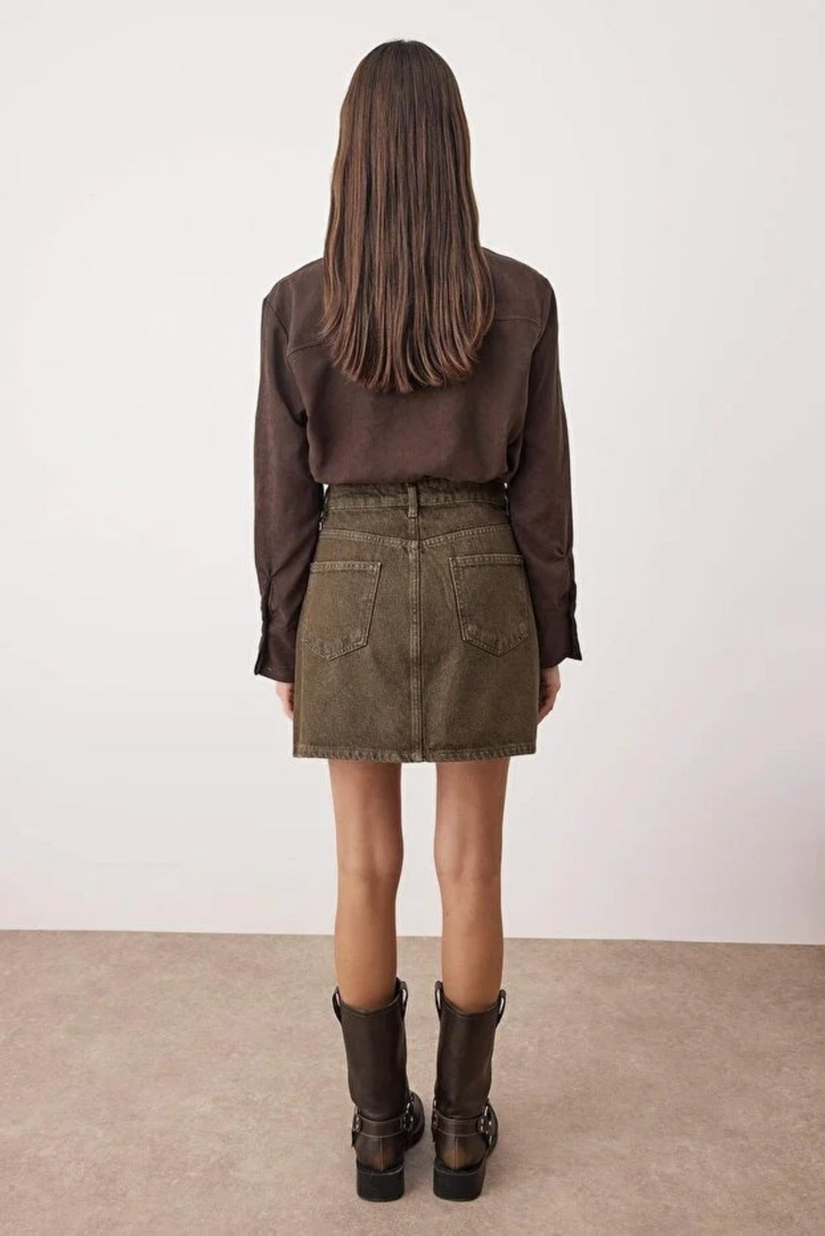 Mini Basic Denim Skirt