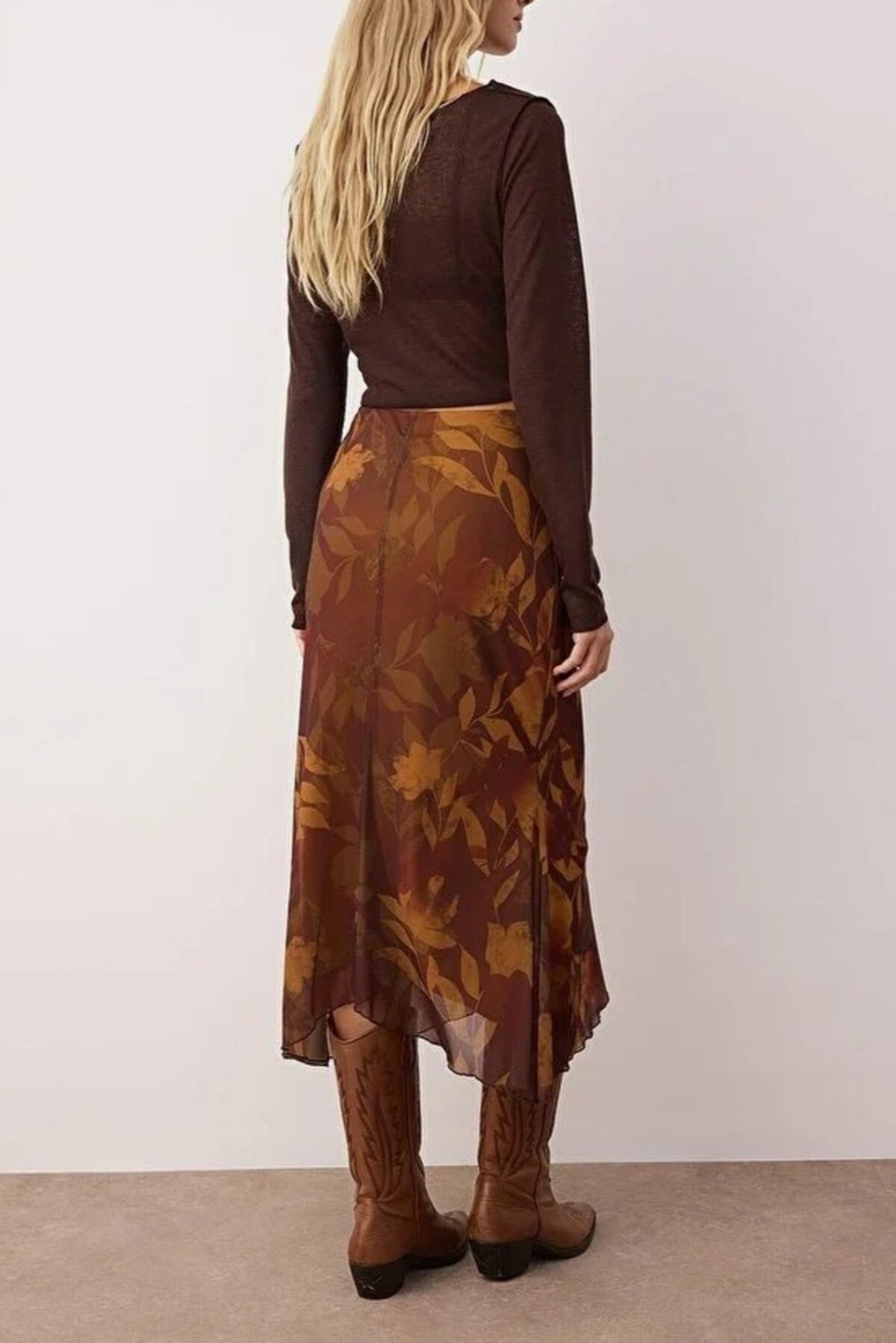 Tulle Stretch Knit Skirt