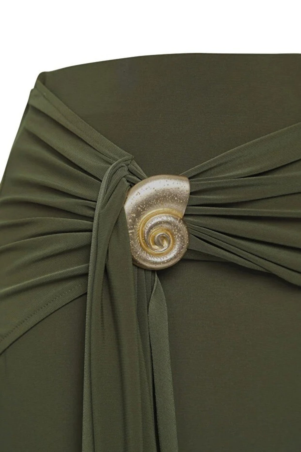 Knit Long Skirt with Accessory Detail