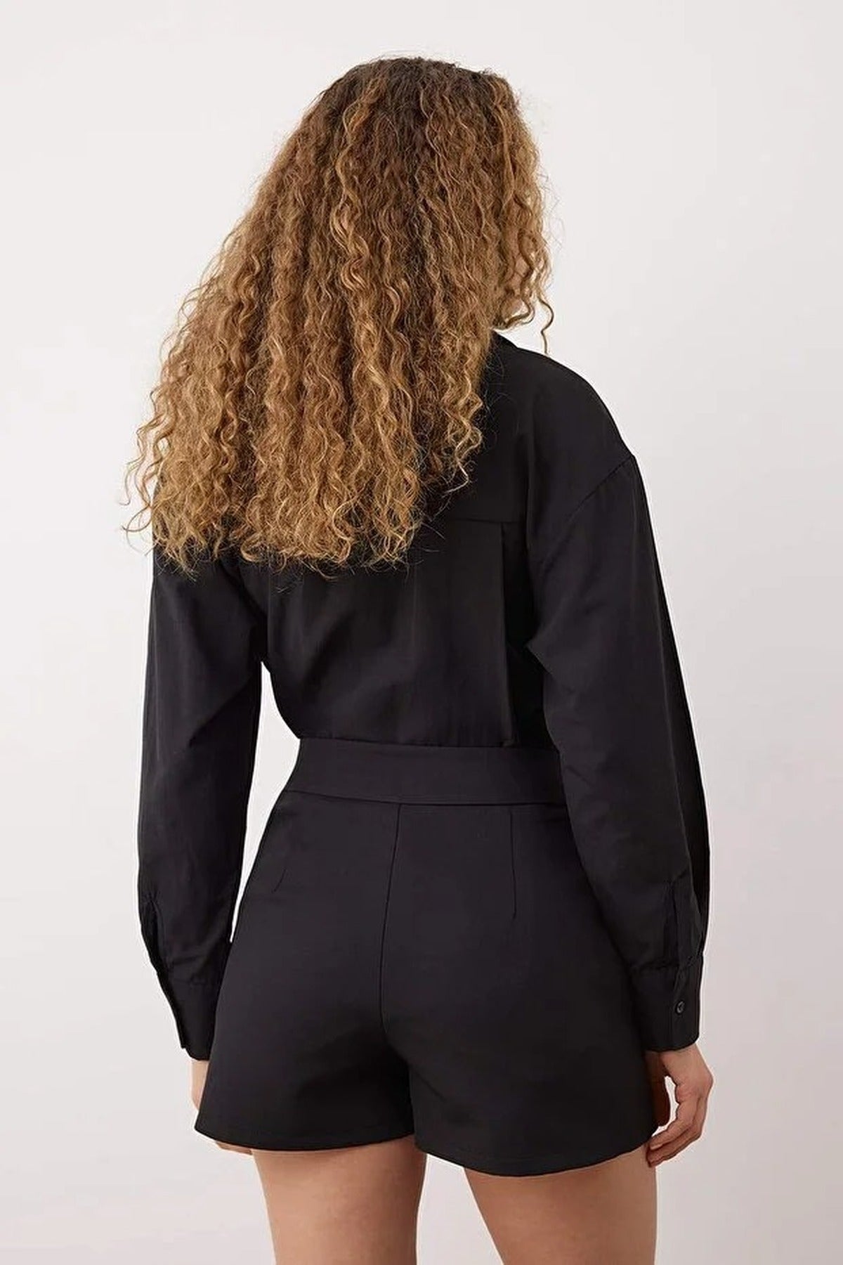 Mini Short Skirt with Button Detail