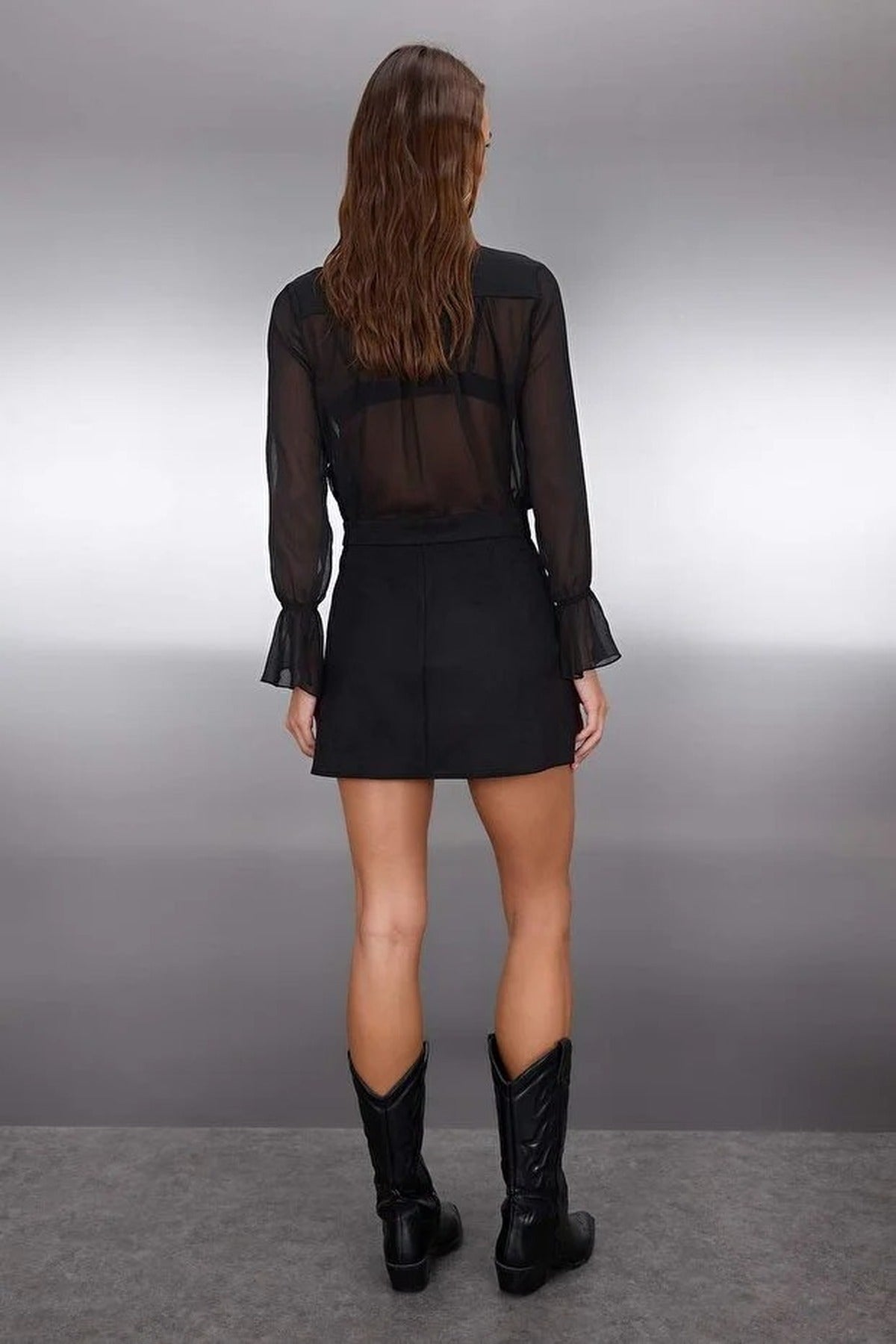 A-line Mini Knit Skirt