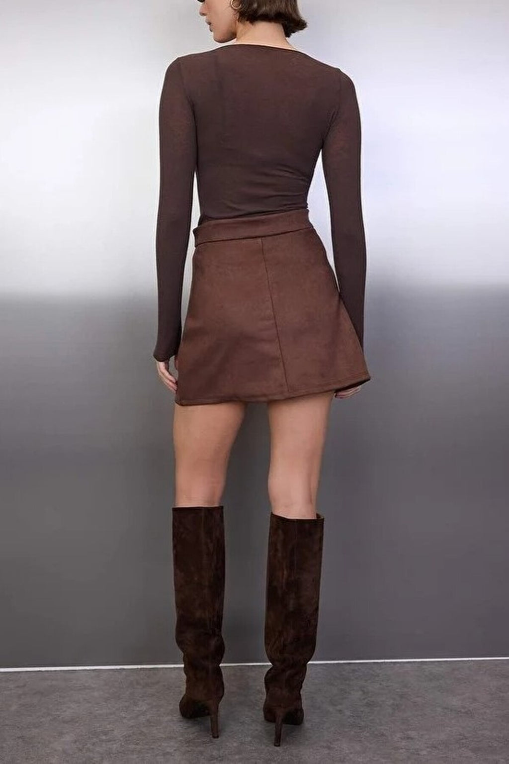 A-line Mini Knit Skirt