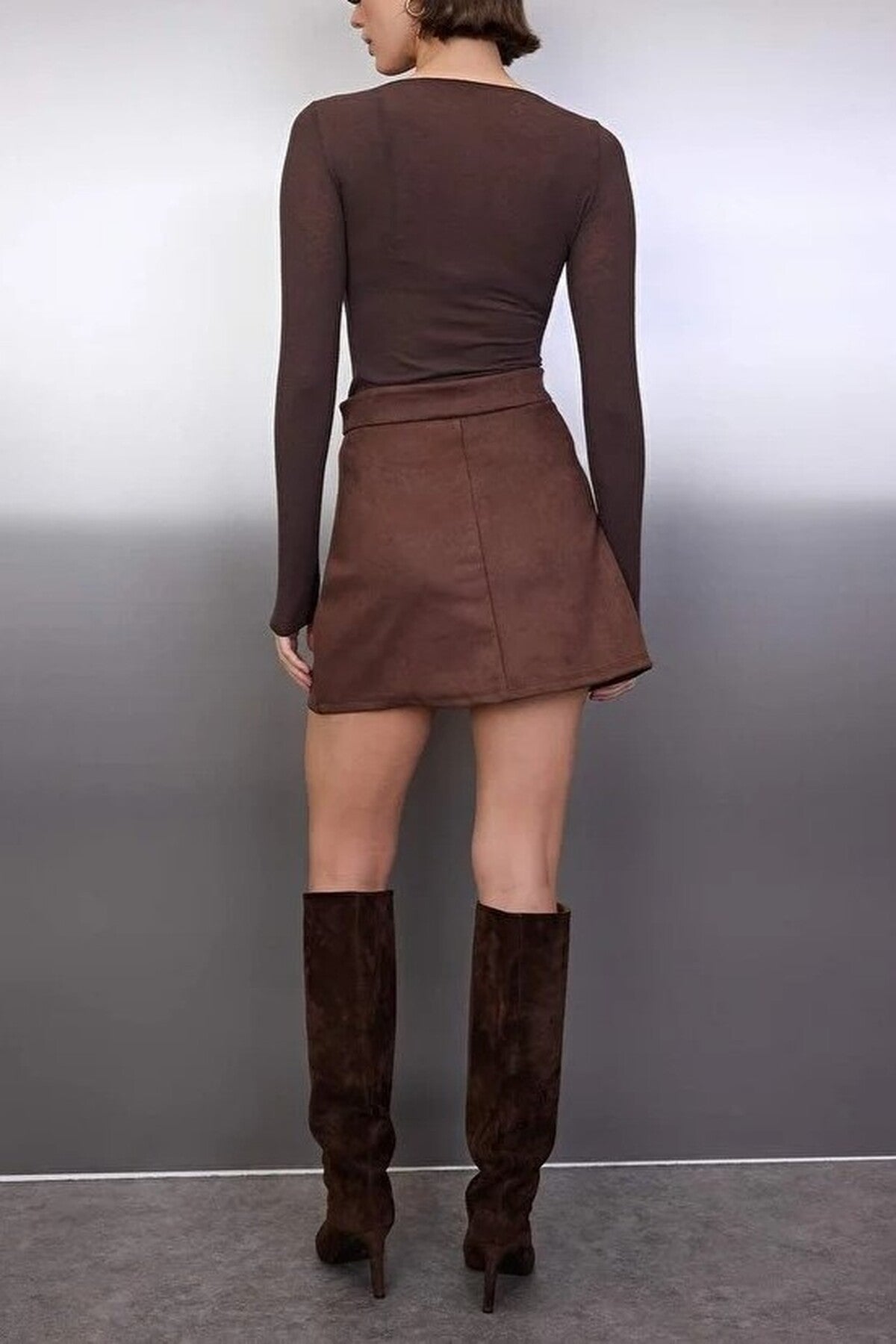 A-line Mini Knit Skirt