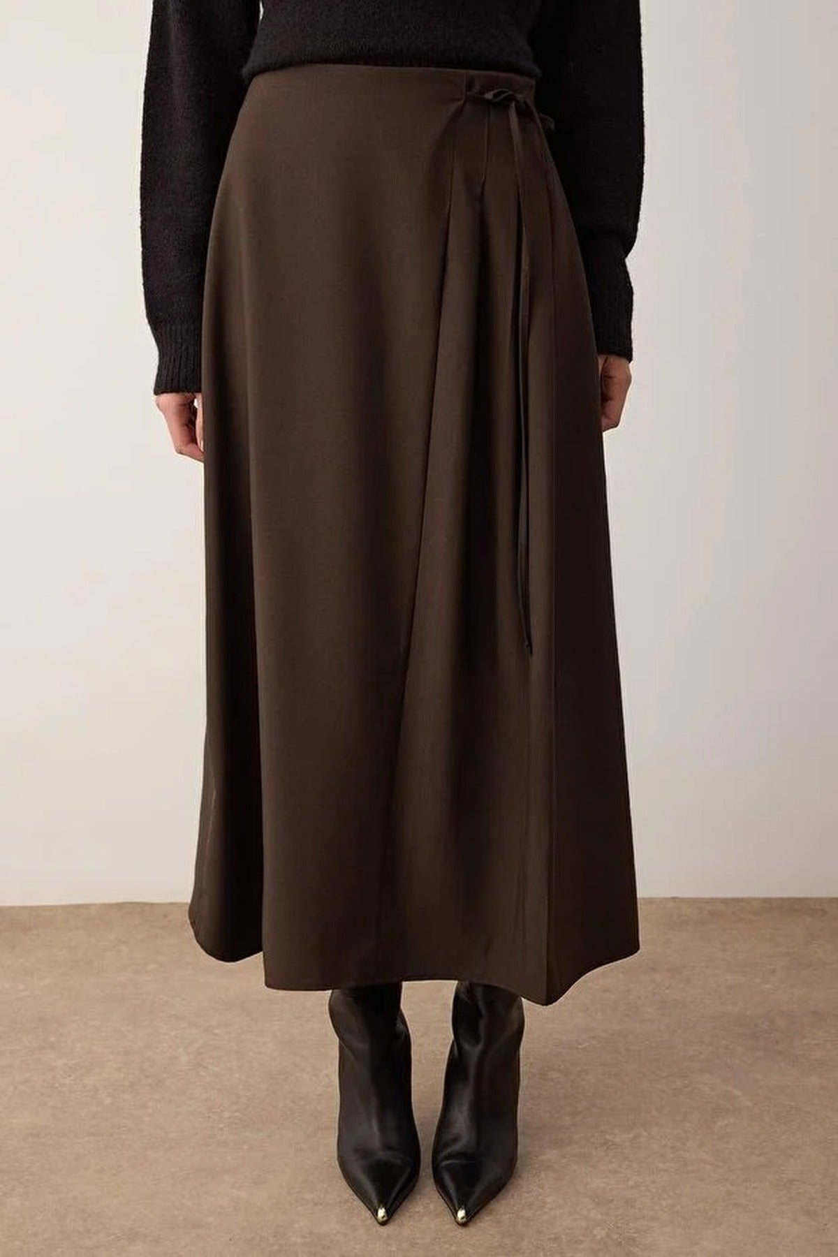 A-line Unlined Woven Maxi Skirt