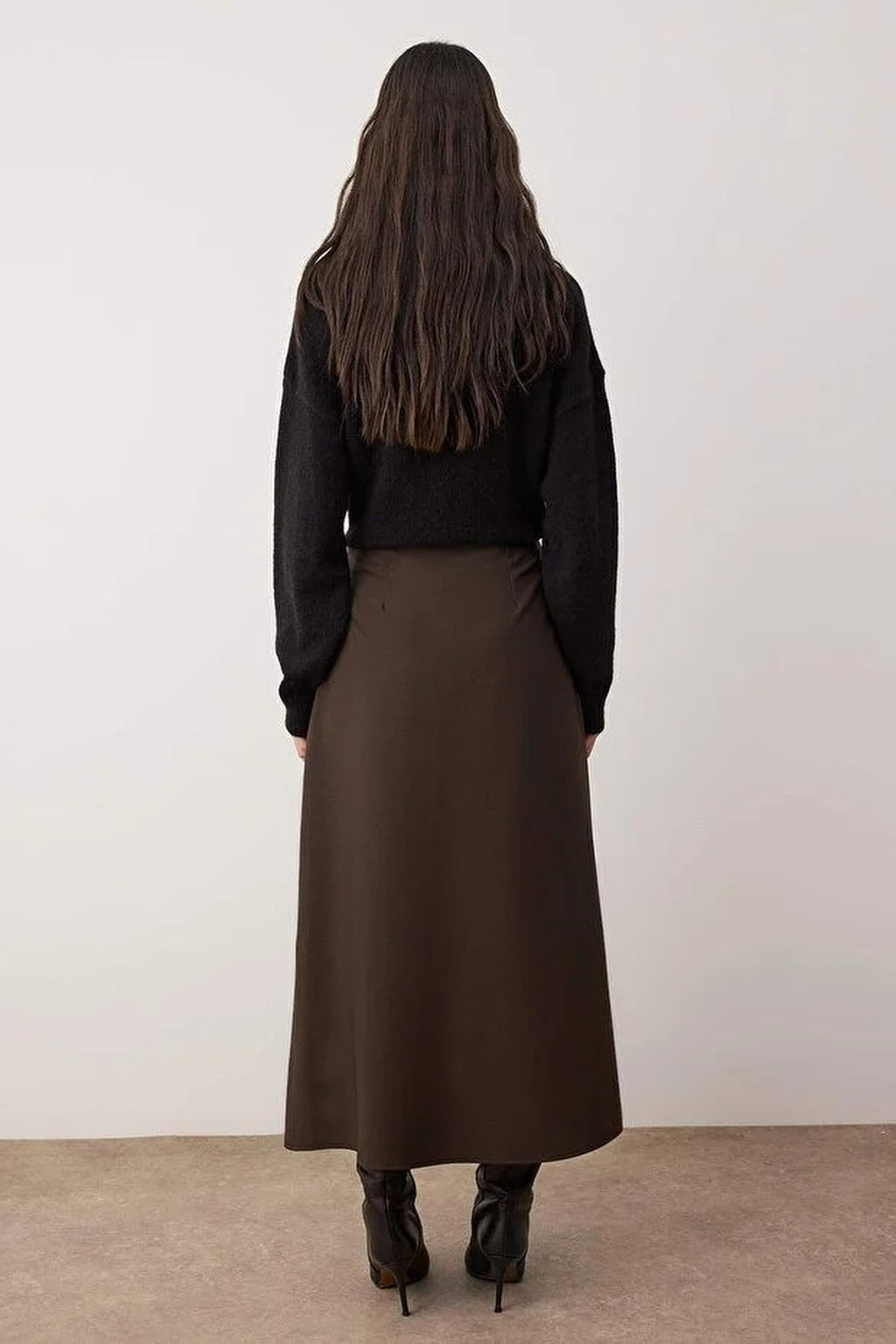 A-line Unlined Woven Maxi Skirt