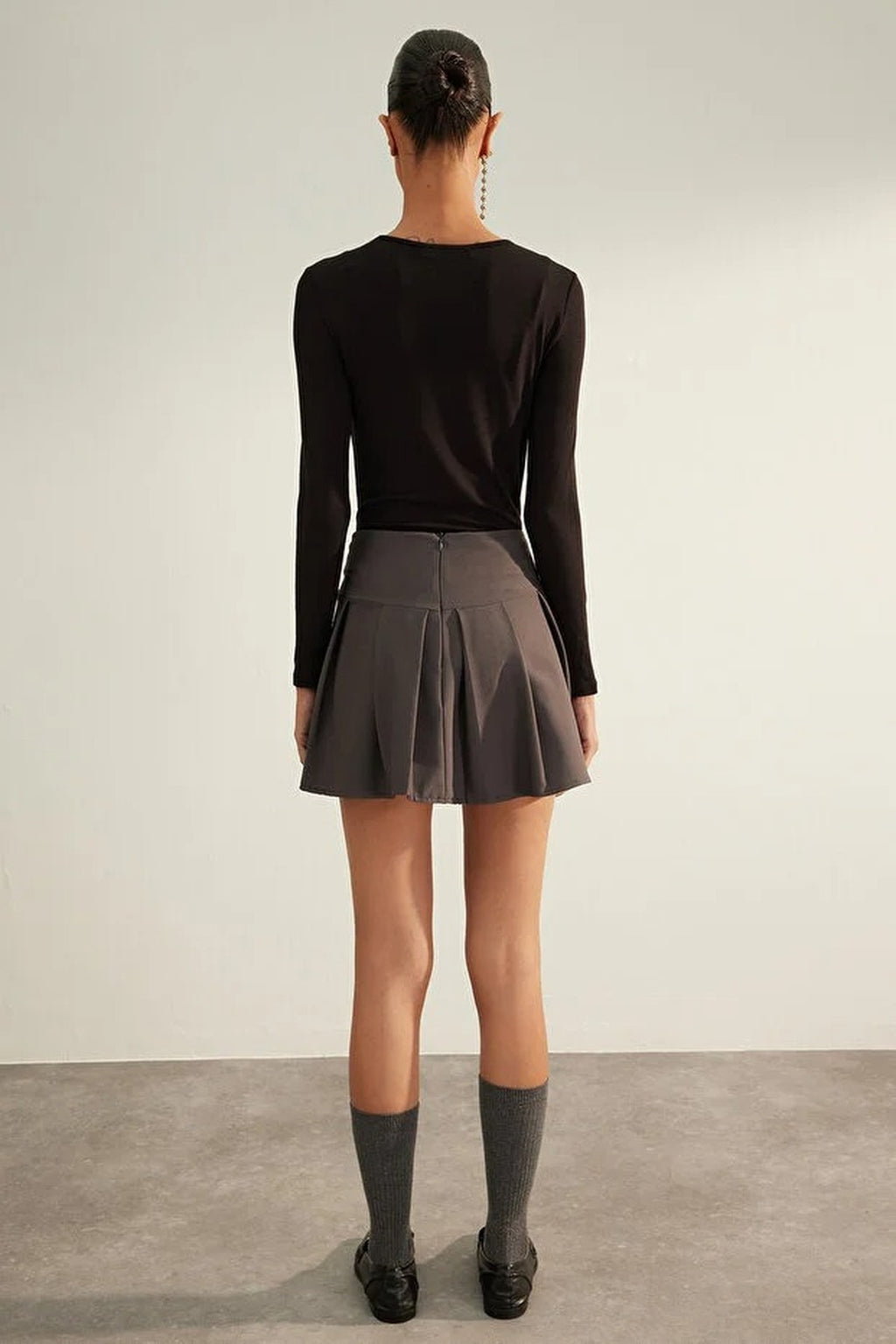 Premium Pleated Mini Woven Skirt