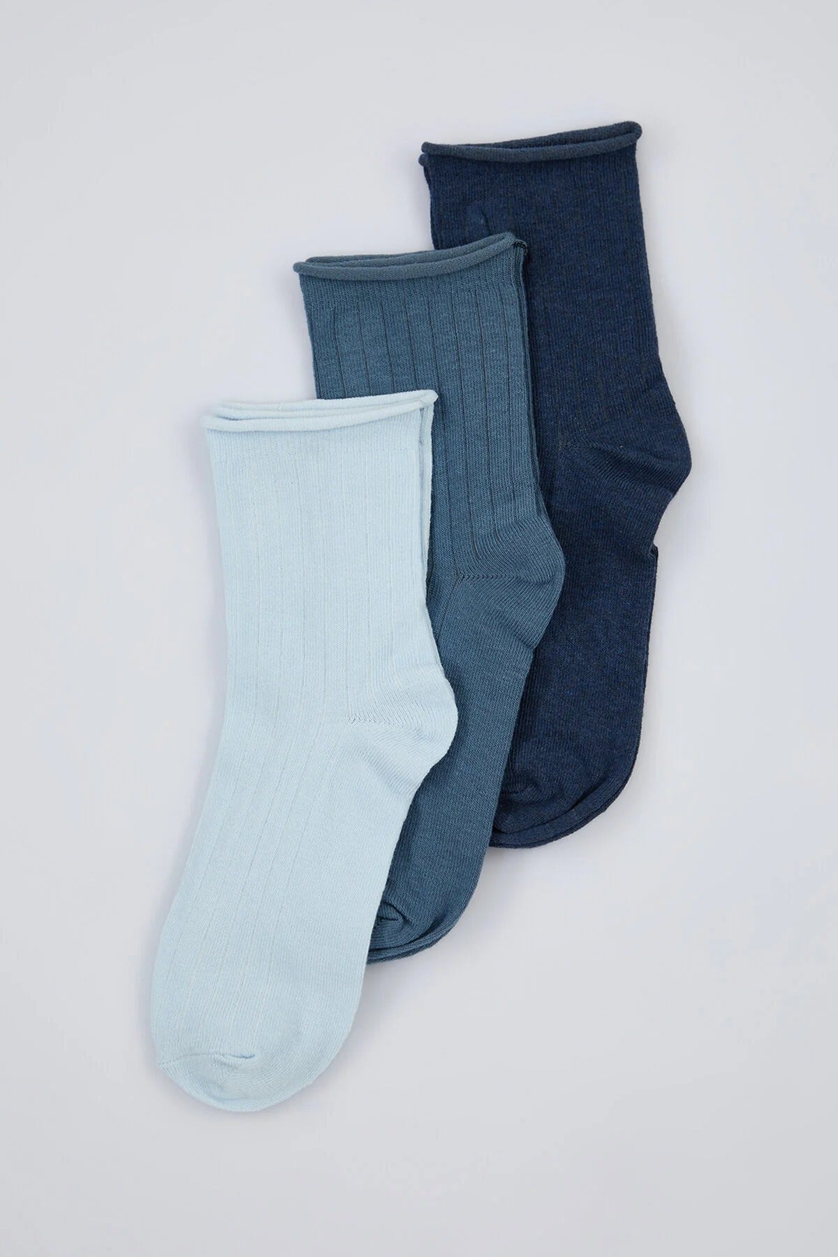 3-Pack Cotton Knit Ankle Socks