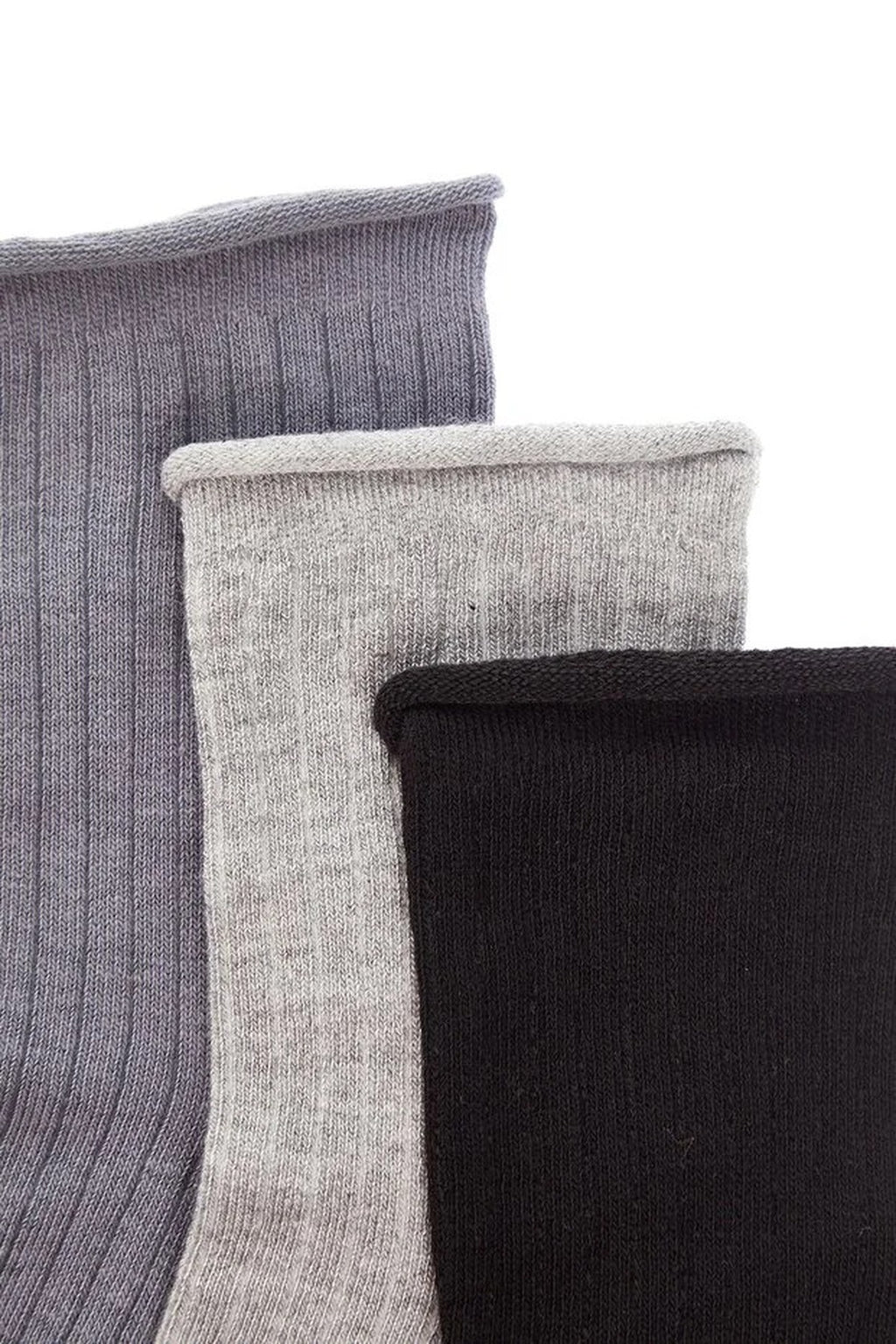 3-Pack Cotton Knit Ankle Socks