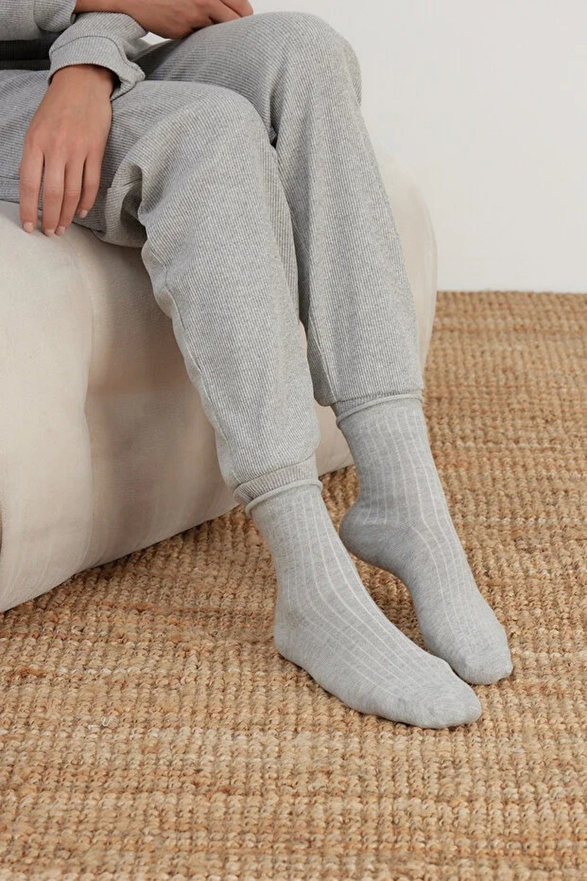 3-Pack Cotton Knit Ankle Socks