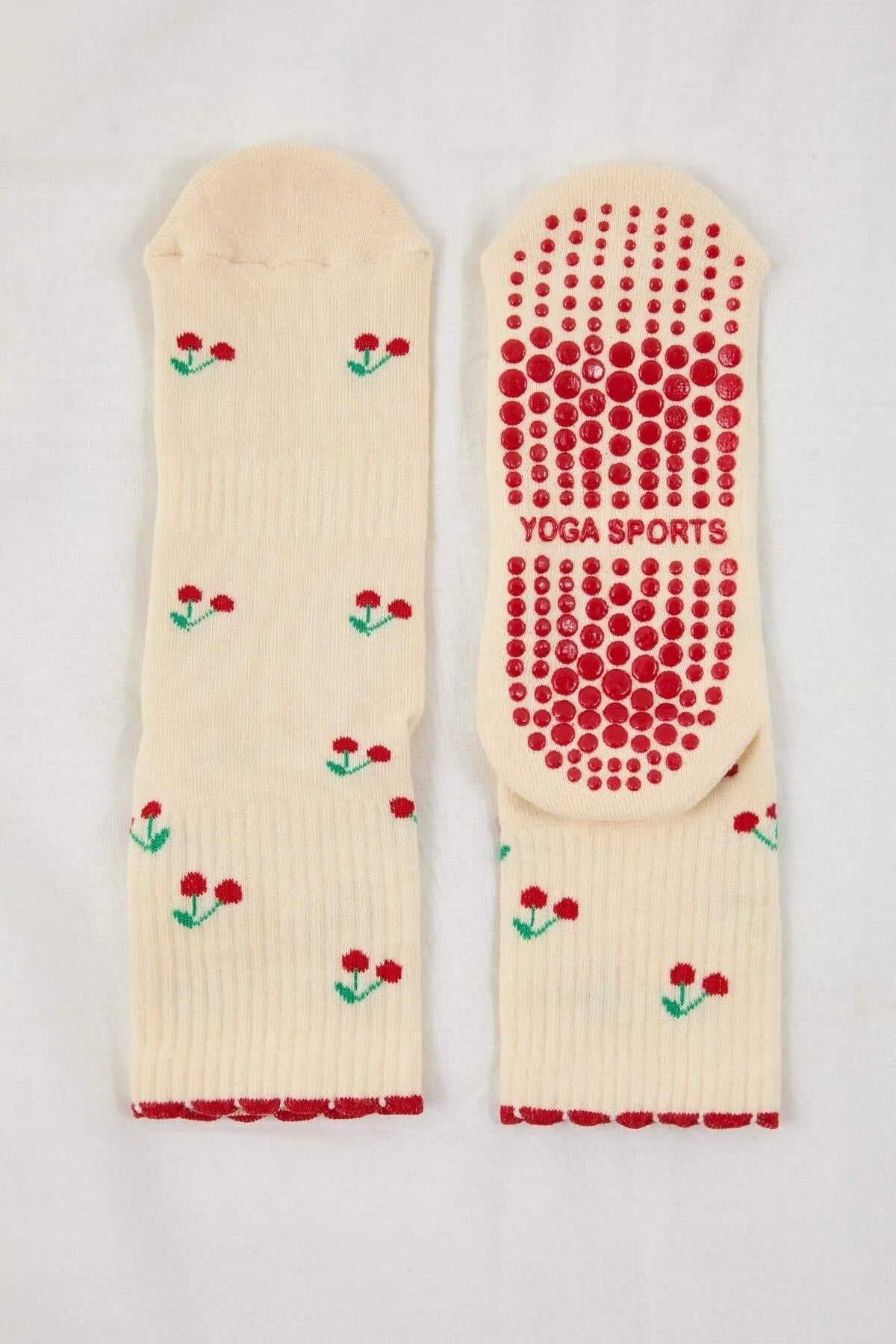 Patterned Non-Slip Yoga Knit Socks