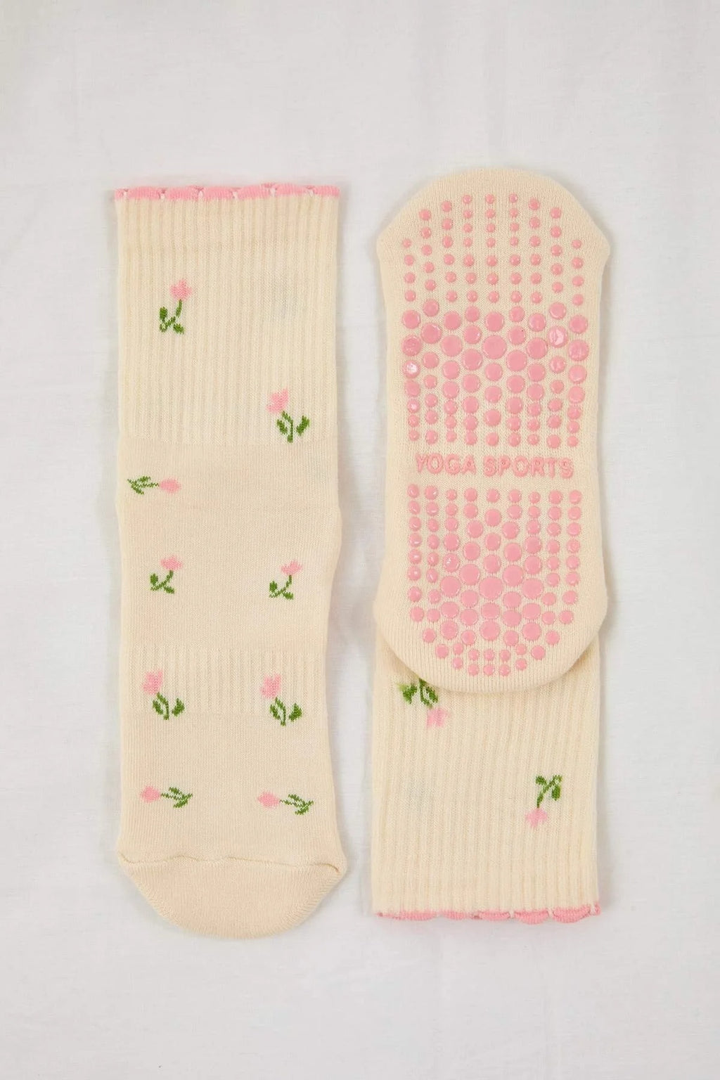 Patterned Non-Slip Yoga Knit Socks