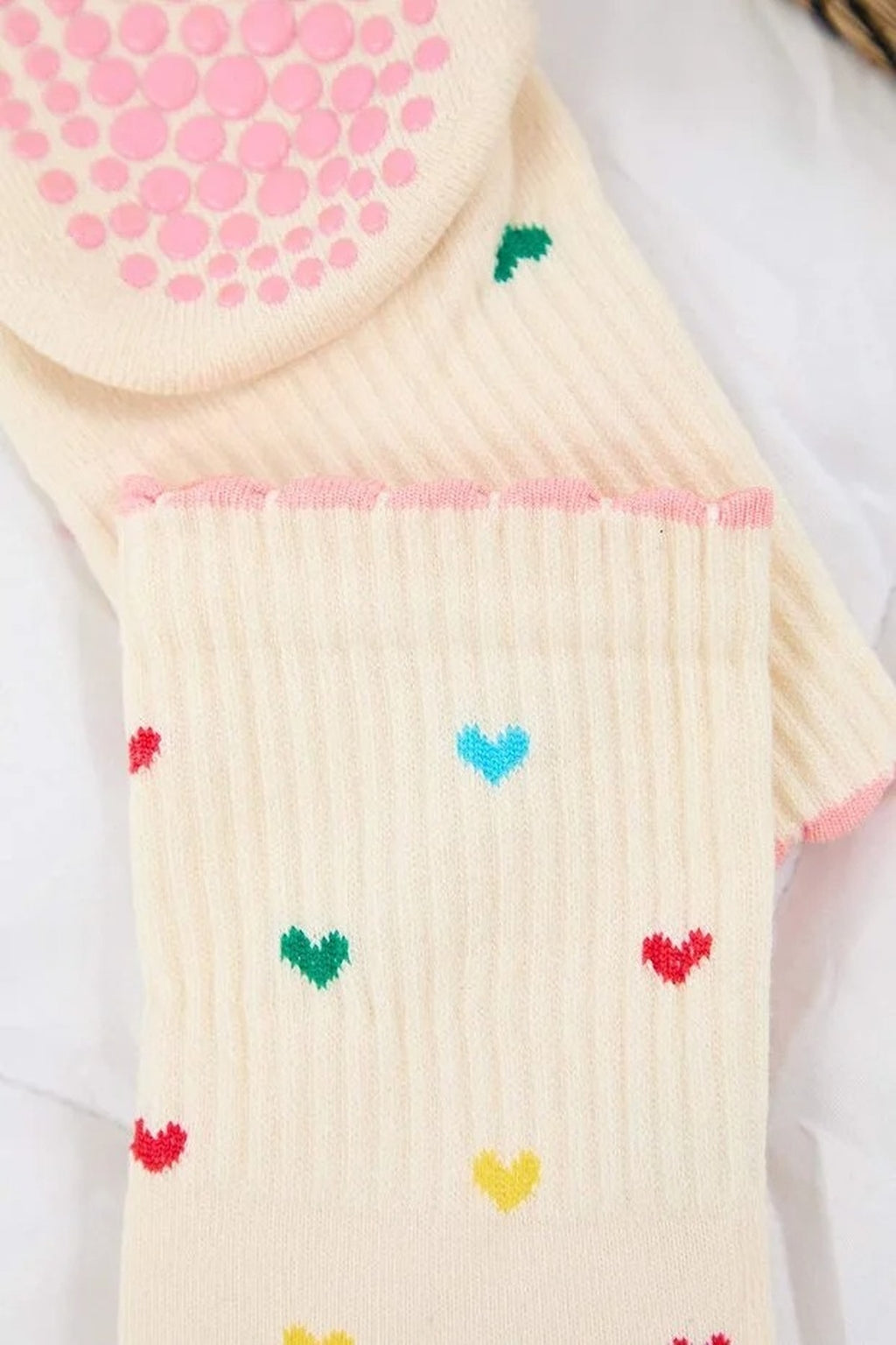 Patterned Non-Slip Yoga Knit Socks