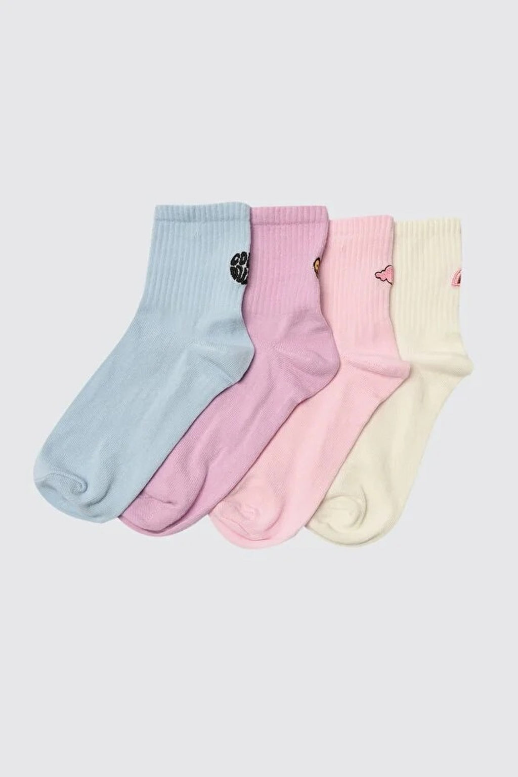 4-Pack Cotton Knit Socks