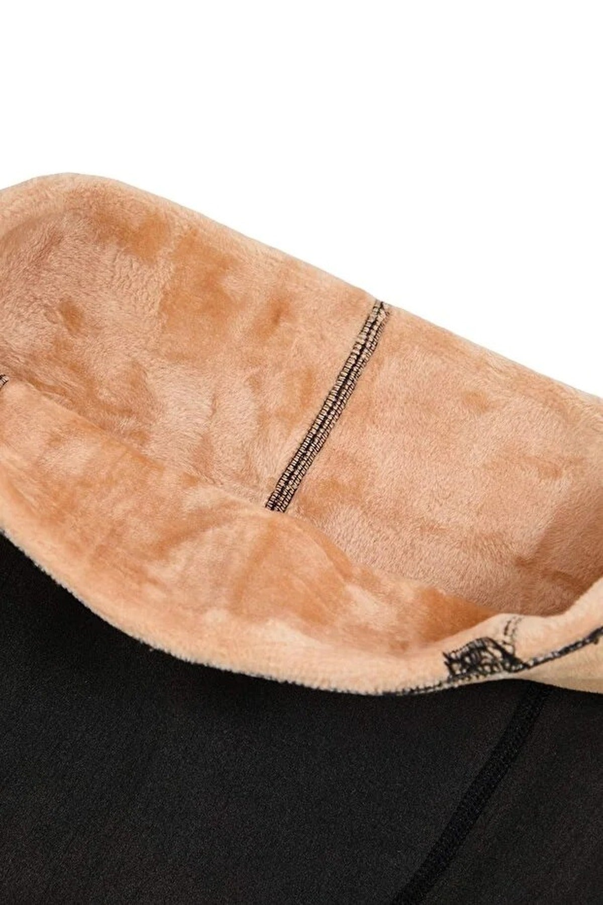 Fur-Lined Thermal Knit Socks