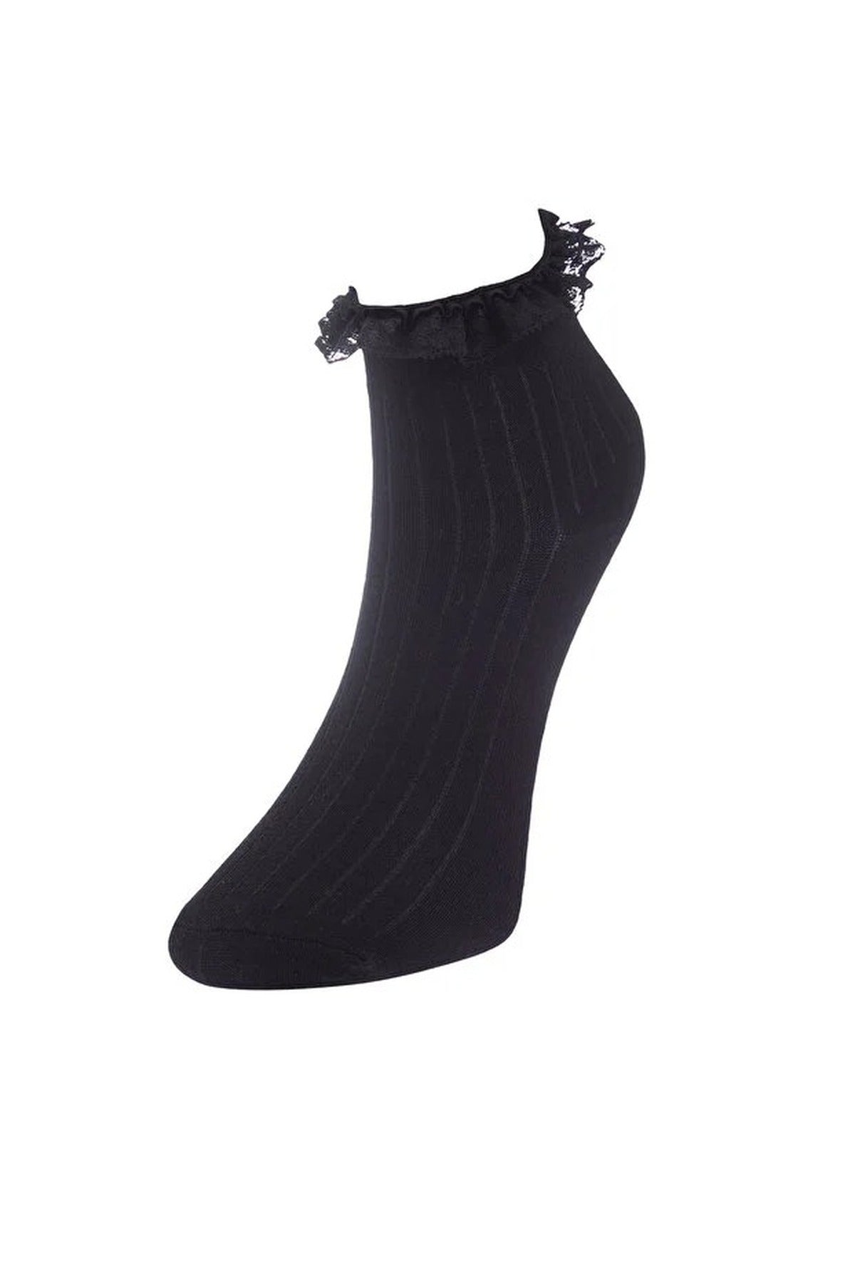 3-Pack Cotton Lace Knit Socks