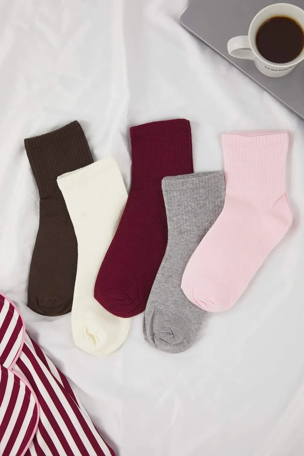 5-Pack Cotton Knit Socks