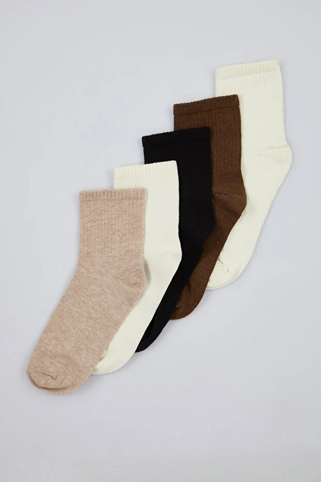5-Pack Cotton Knit Socks